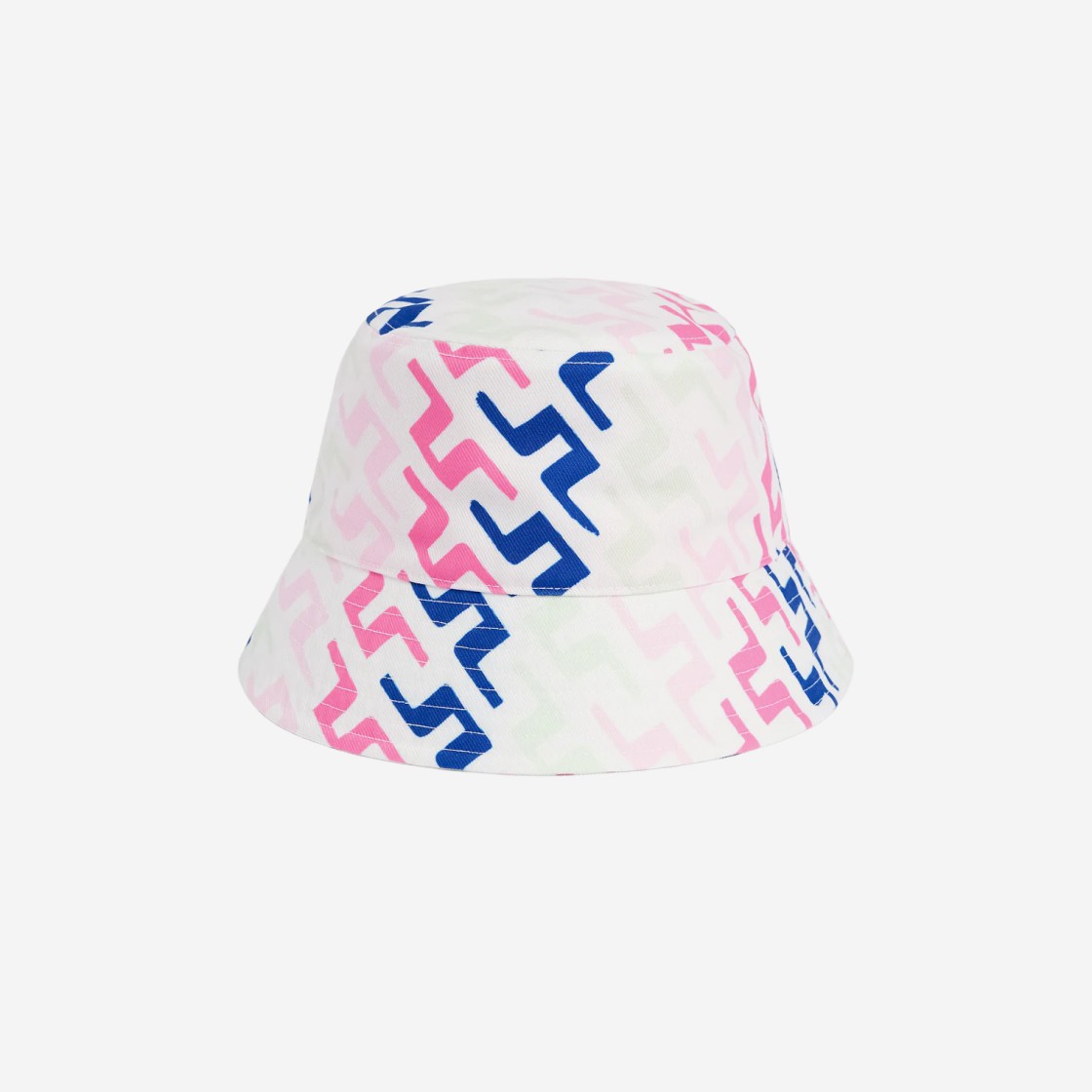 (W) J.Lindeberg Wave Print Bucket Hat Pink Painted Bridge 상세 이미지 1