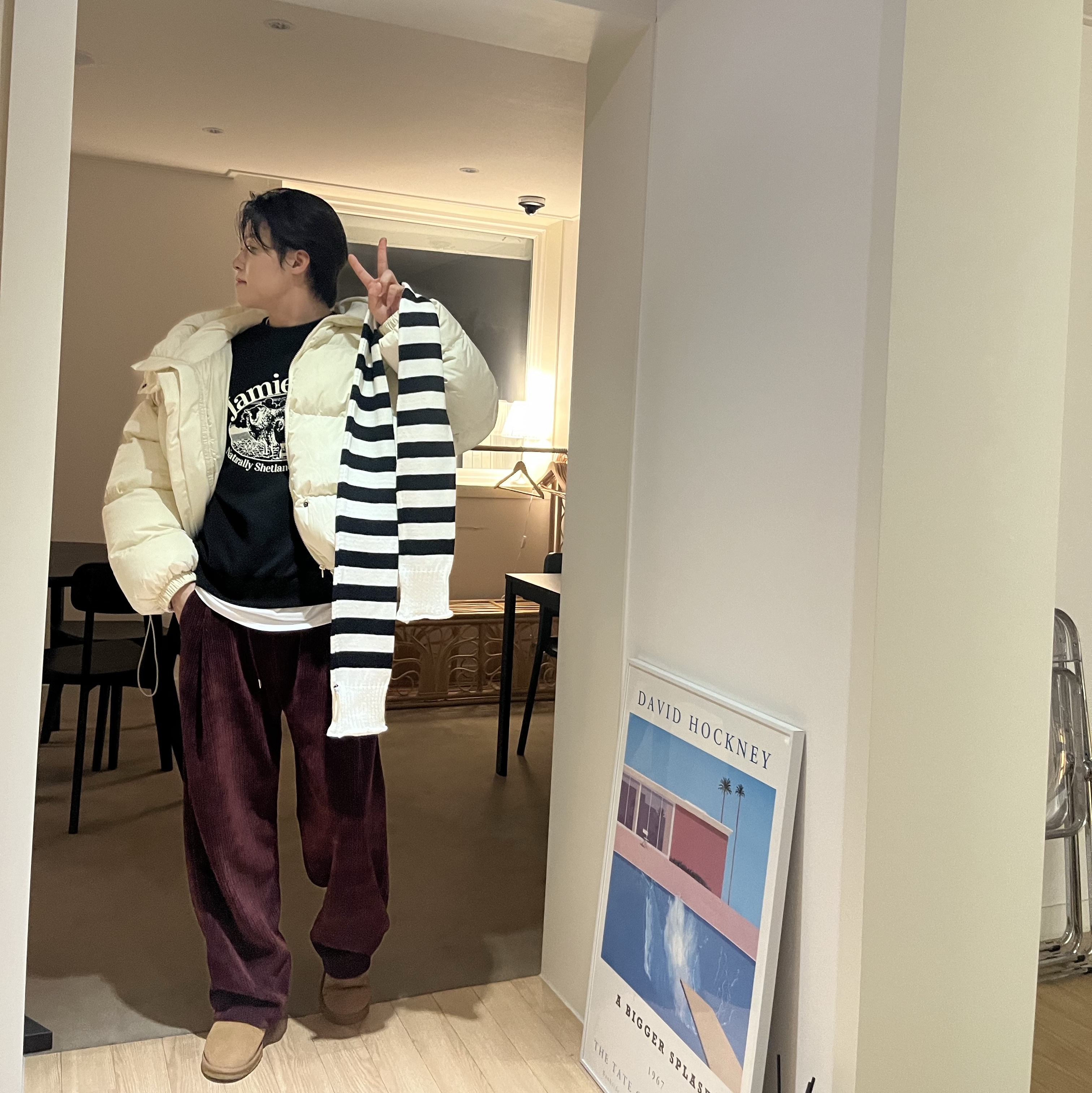 UGG Classic Mini Boots Chestnut 착용 스타일 - 2