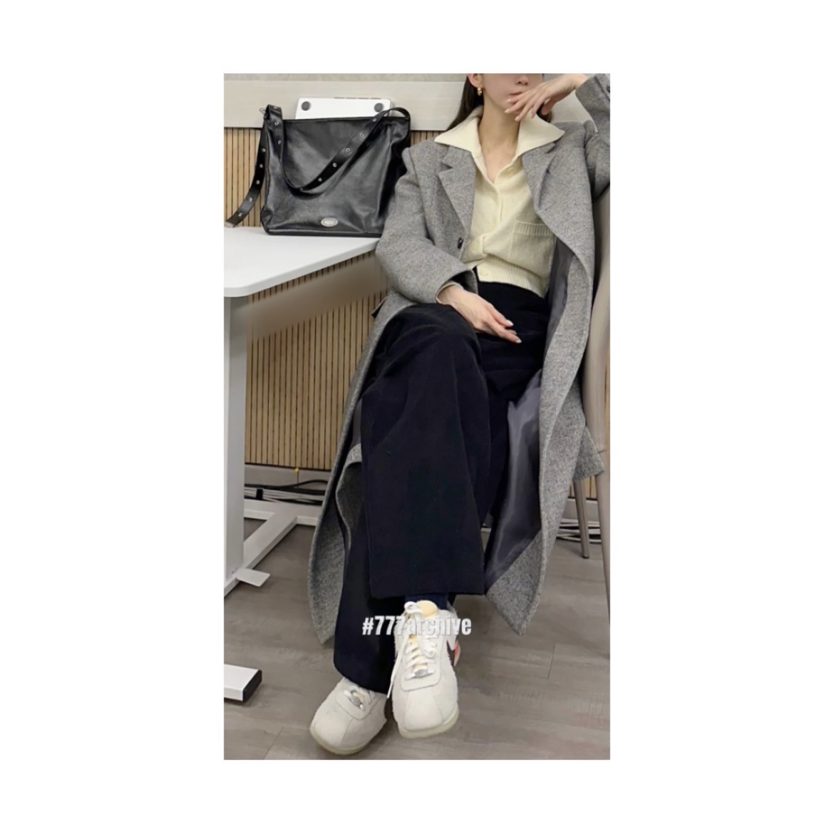 (W) Nike Cortez 23 Orewood Brown and Earth 착용 스타일 - 3