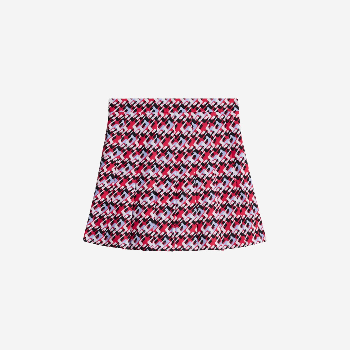 (W) J.Lindeberg Adina Print Skirt JL Micro Bridge Rose Red 상세 이미지 1