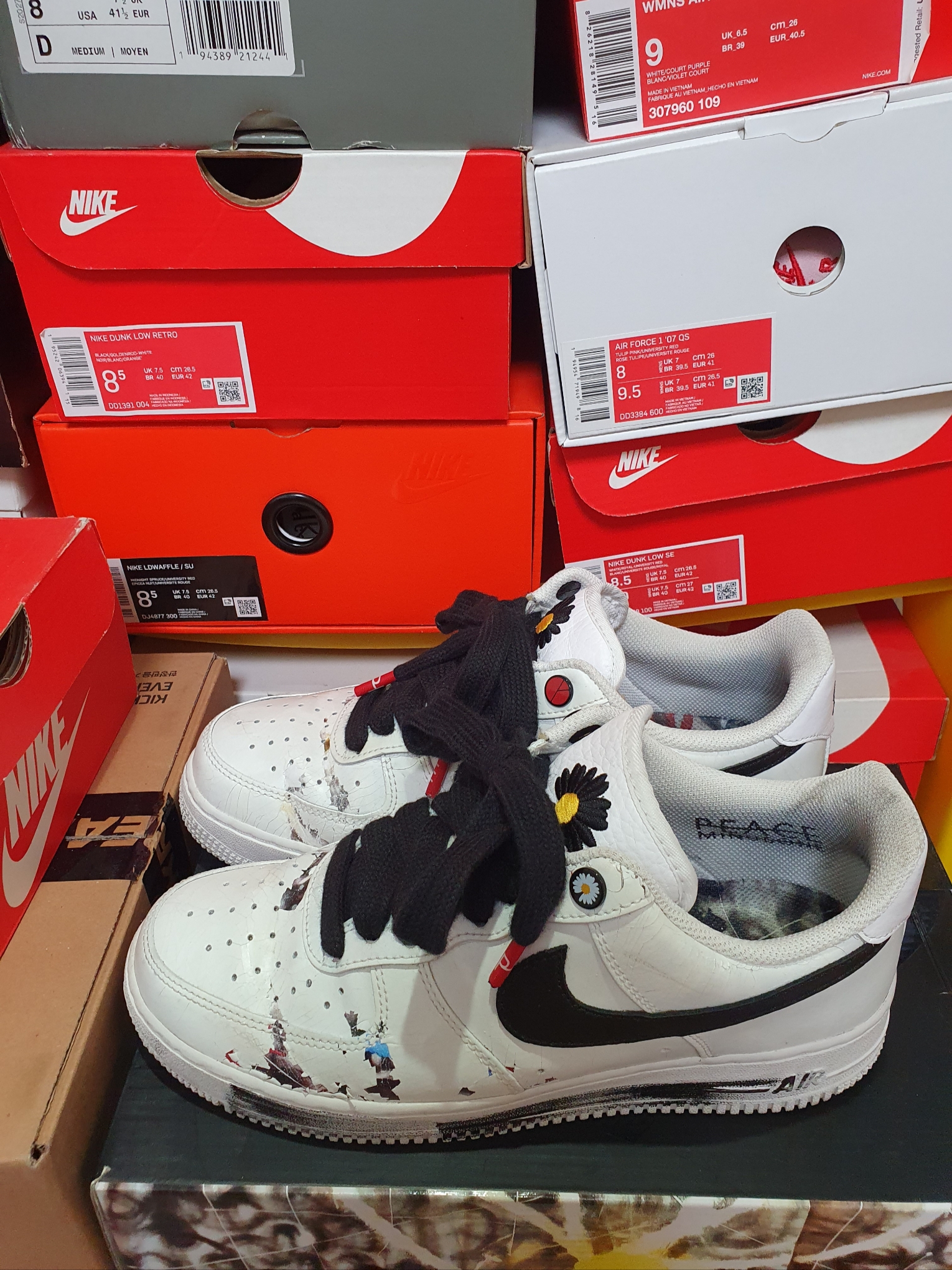 Nike x Peaceminusone Air Force 1 Low Para-Noise 2.0 착용 스타일