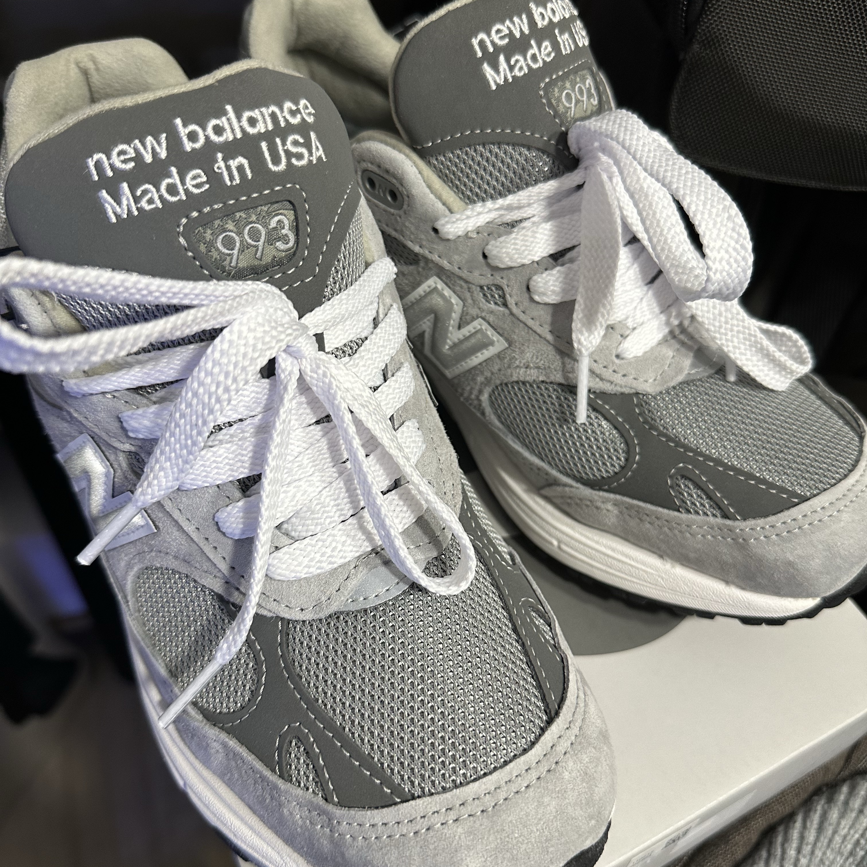 New Balance 993 Made in USA Grey - D Standard 착용 스타일