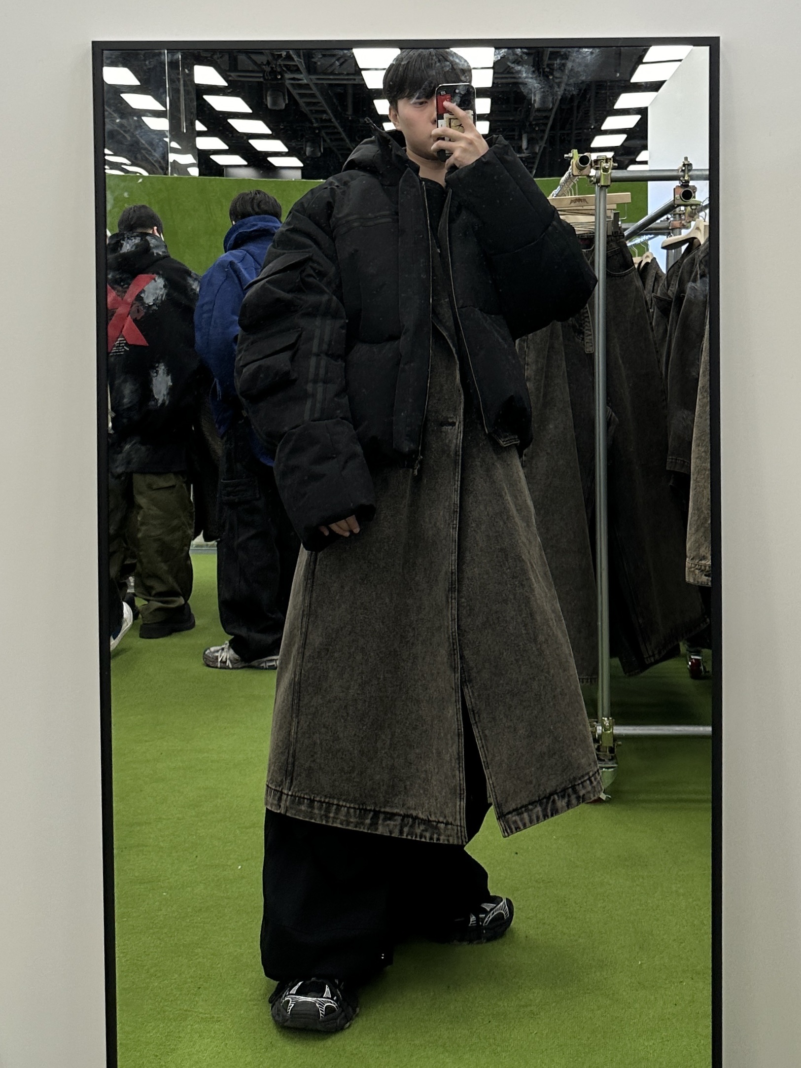 Ourpas 087 Denim Coat 착용 스타일 - 3