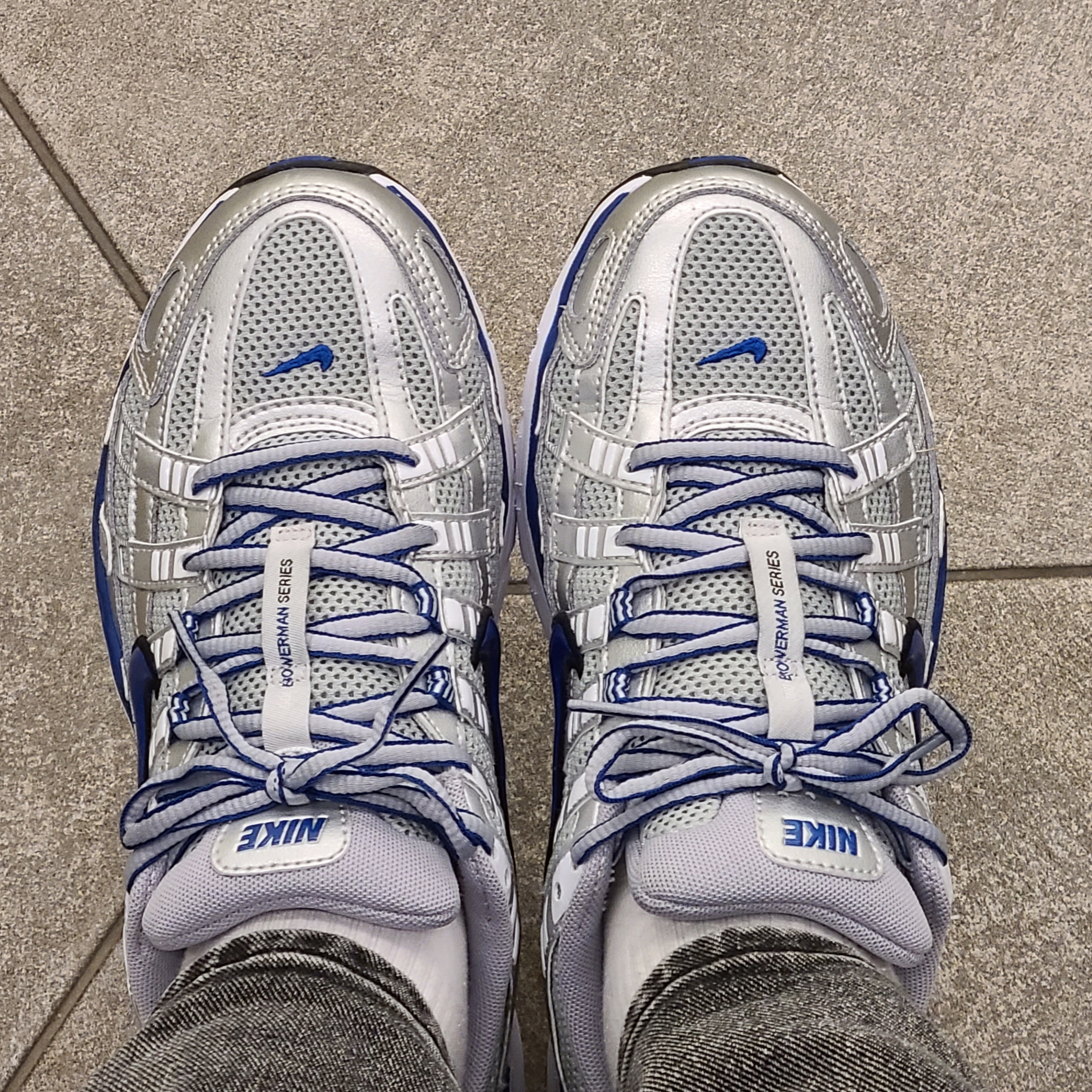 (W) Nike P-6000 Laser Blue 착용 스타일 - 2
