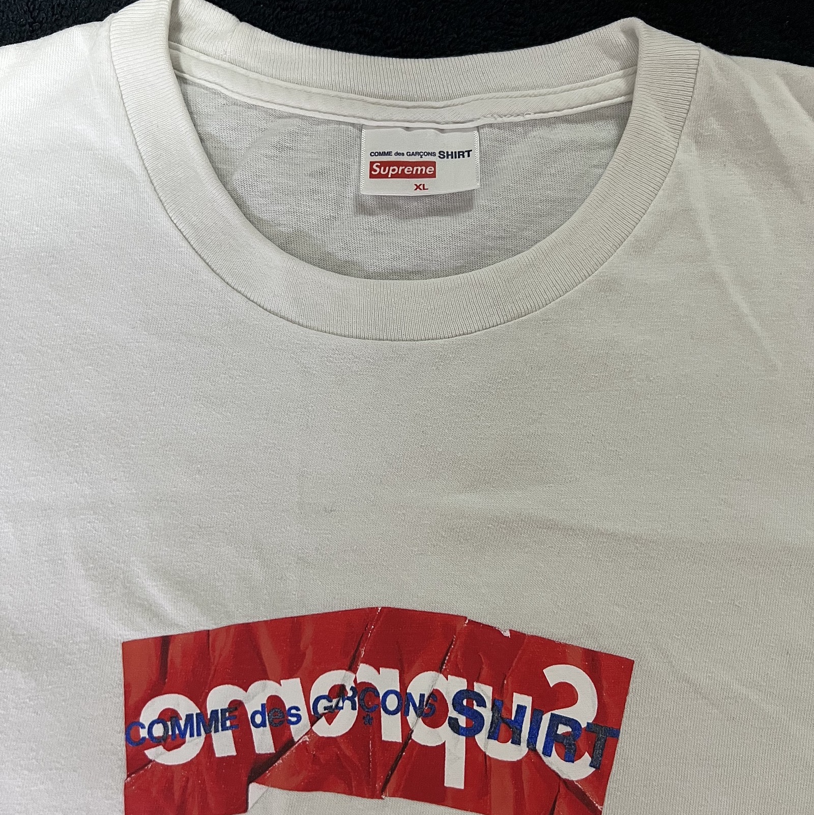 Supreme x Comme des Garcons Shirt Box Logo Hooded Sweatshirt White - 17SS 착용 스타일