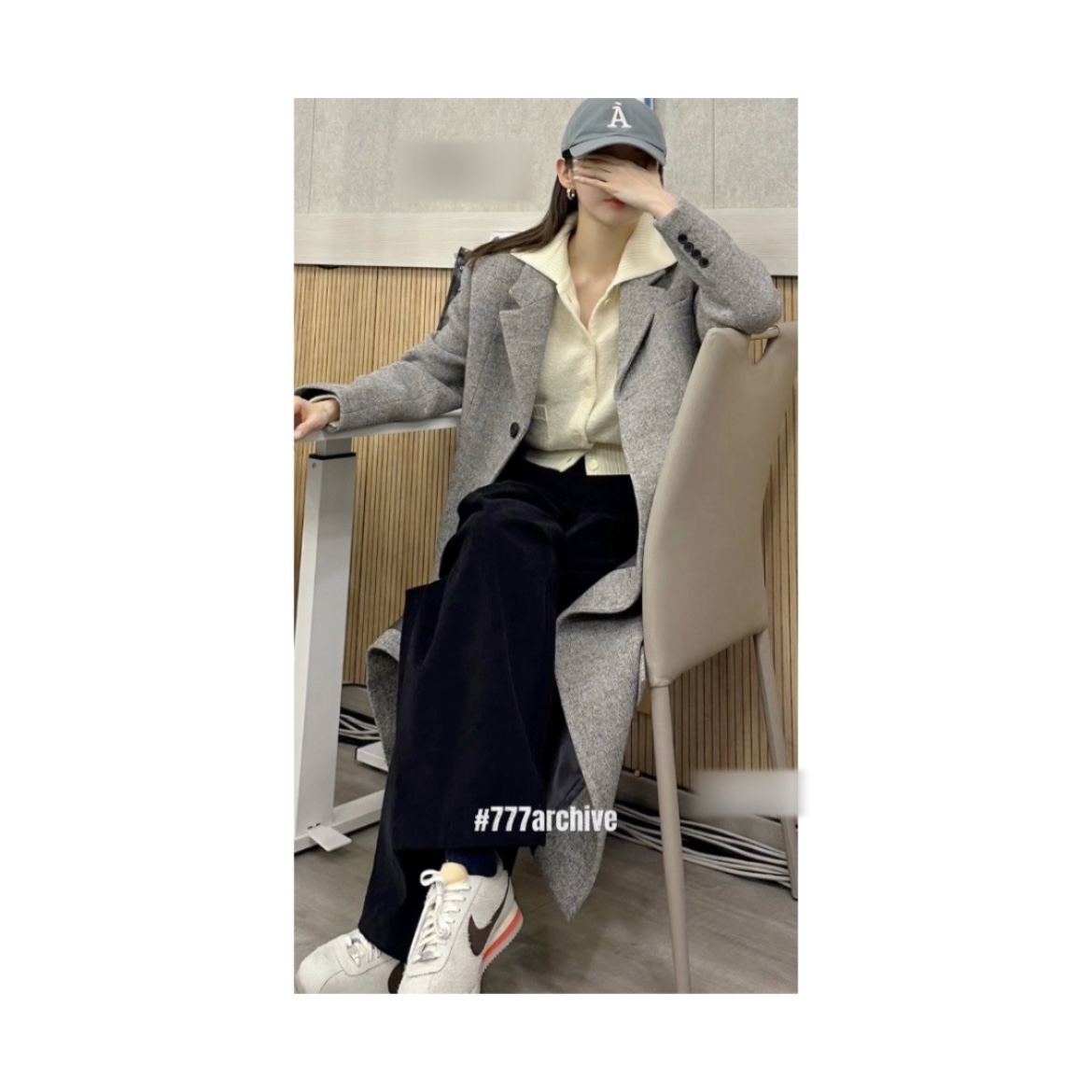(W) Nike Cortez 23 Orewood Brown and Earth 착용 스타일 - 1