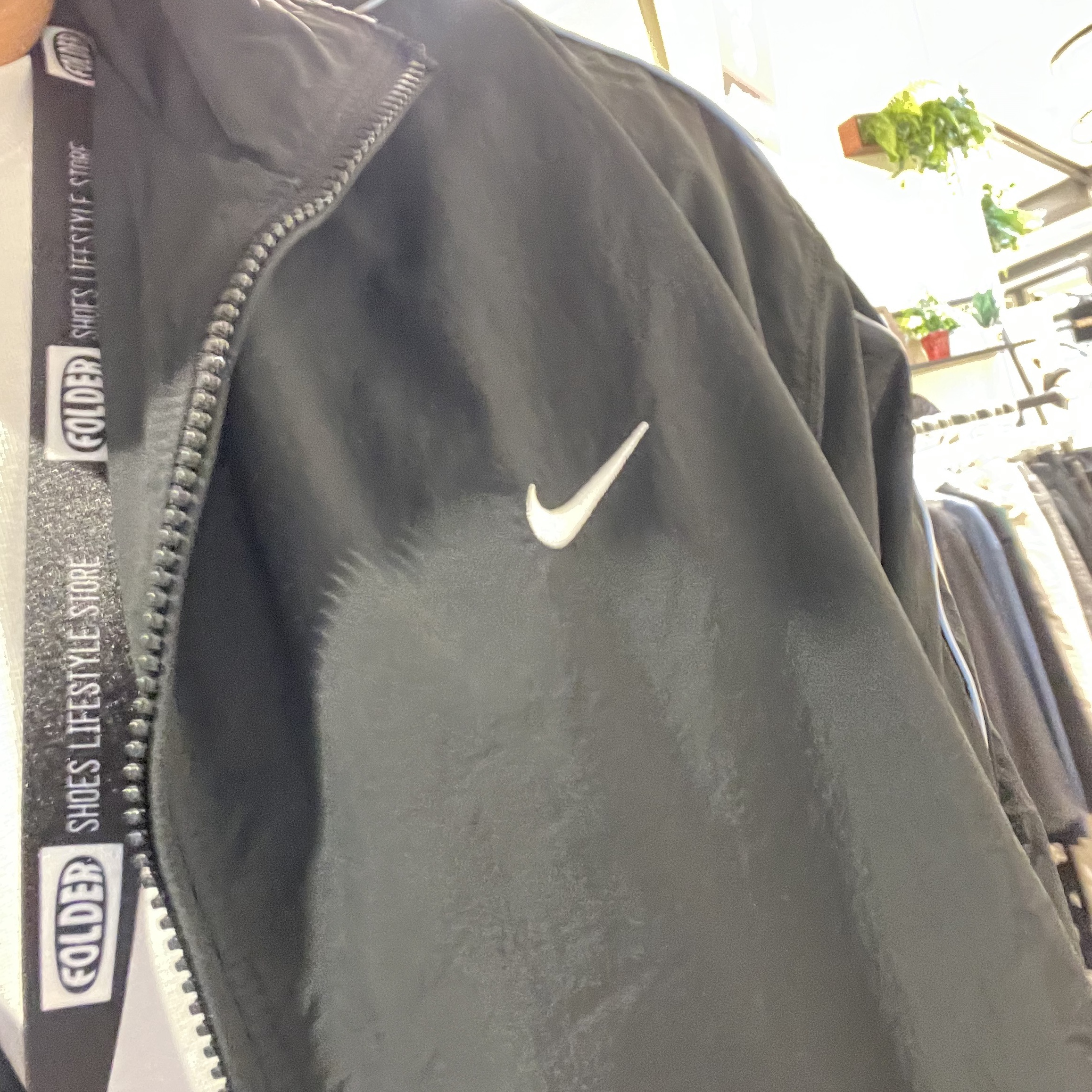 Nike NSW Solo Swoosh Woven Track Jacket Black - Asia 착용 스타일