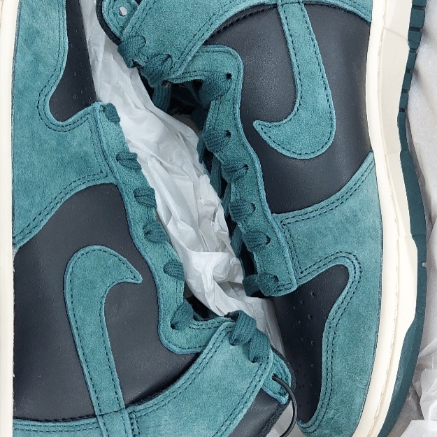 Nike Dunk High Retro PRM Faded Spruce 착용 스타일 - 1