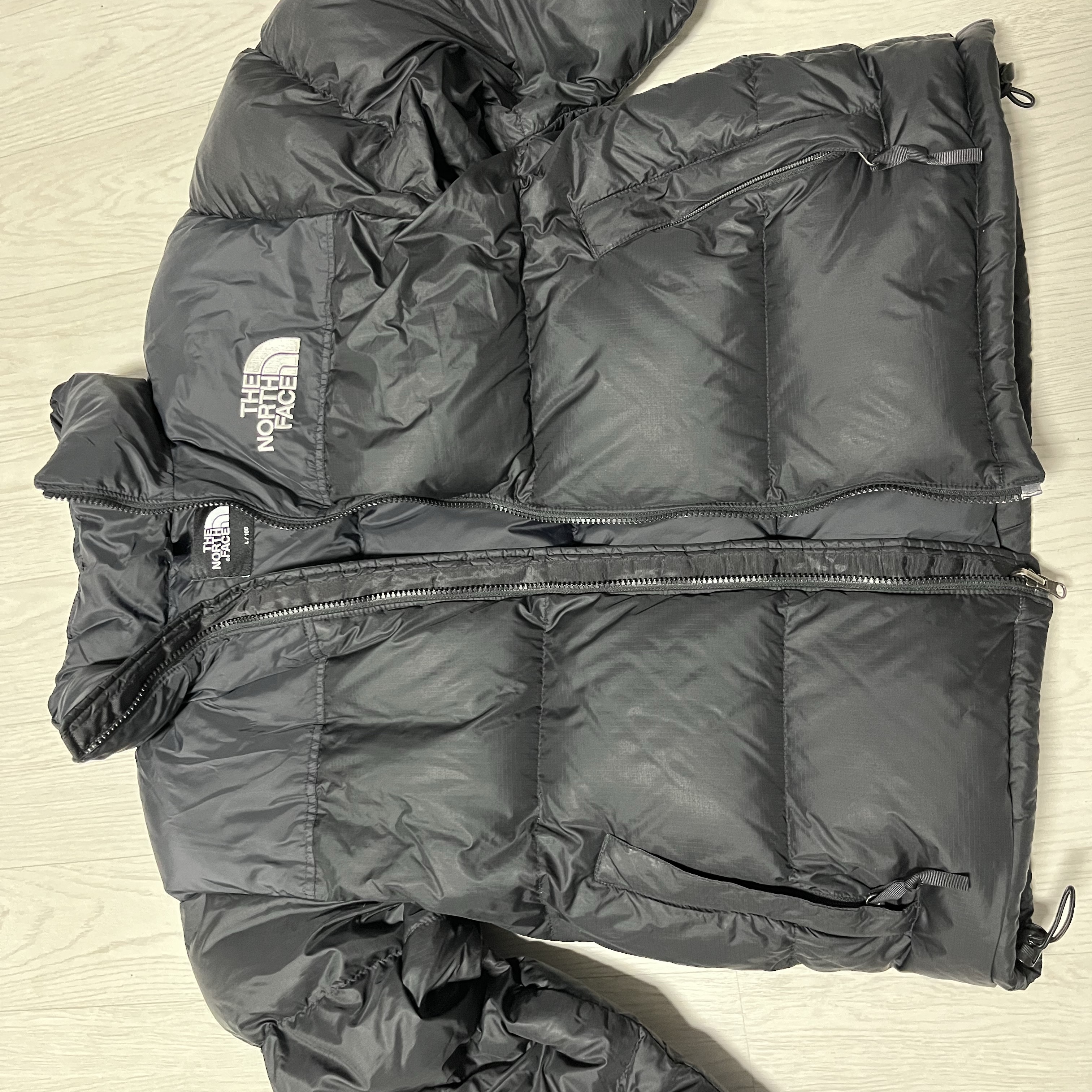 The North Face 1996 Retro Nuptse Jacket Black 착용 스타일