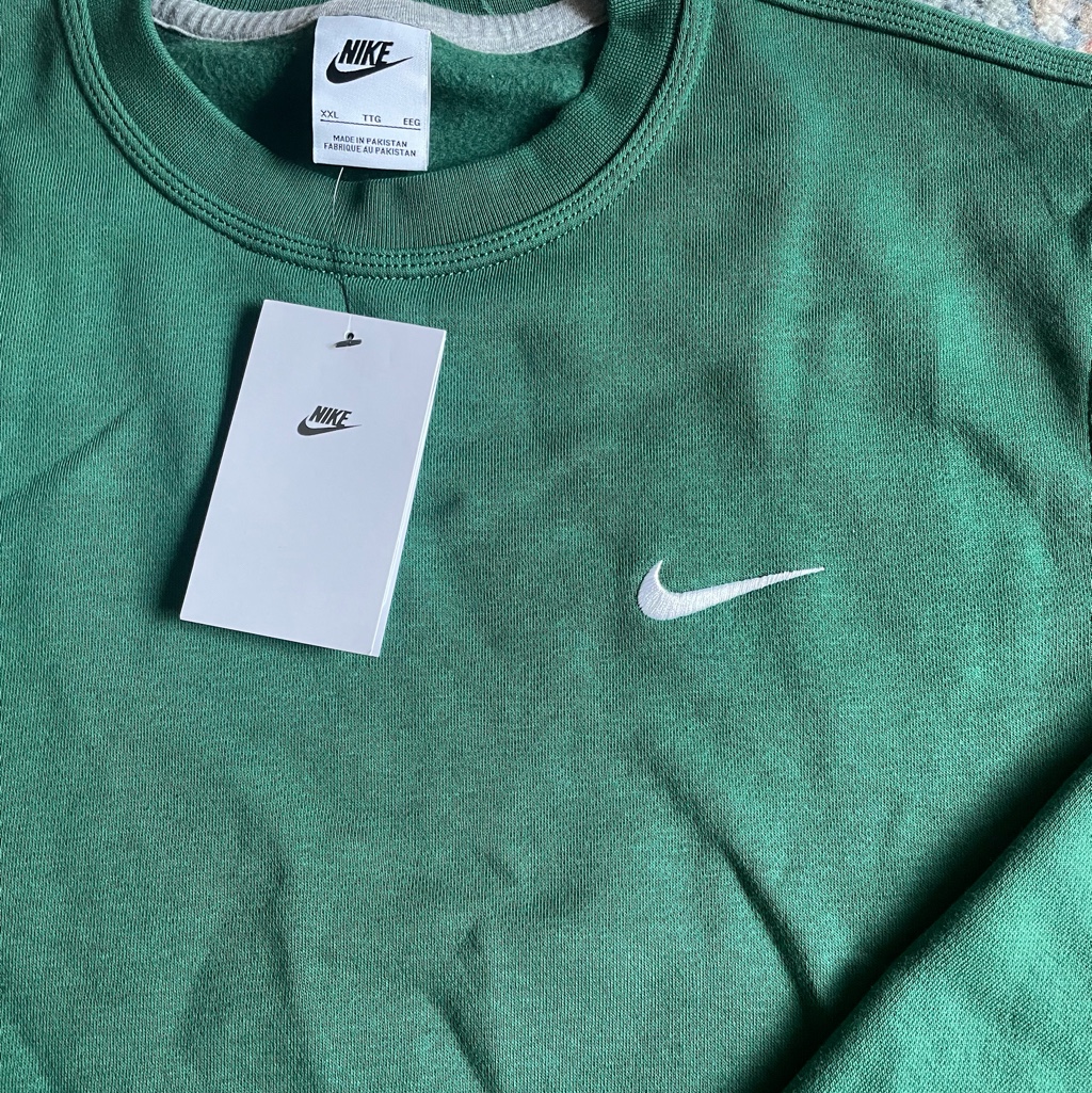 Nike Club Fleece Crew Gorge Green - Asia 착용 스타일 - 2