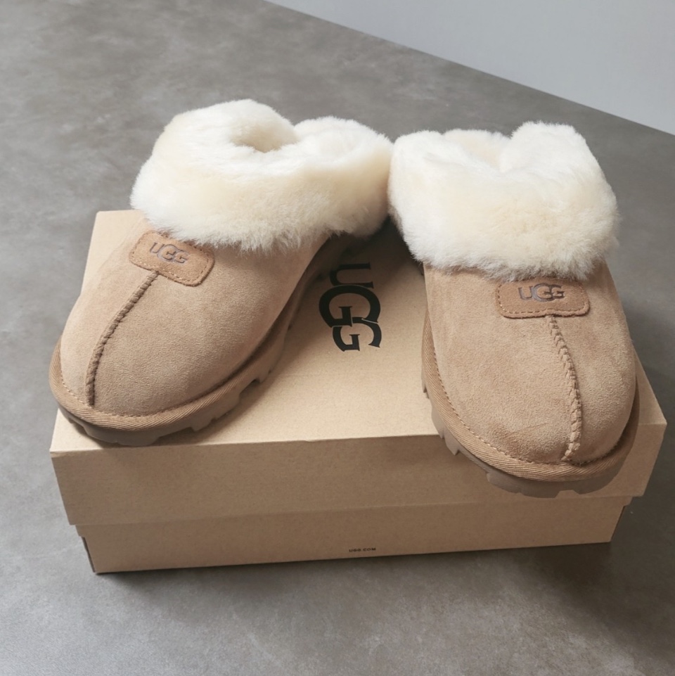 (W) UGG Coquette Slipper Chestnut 착용 스타일