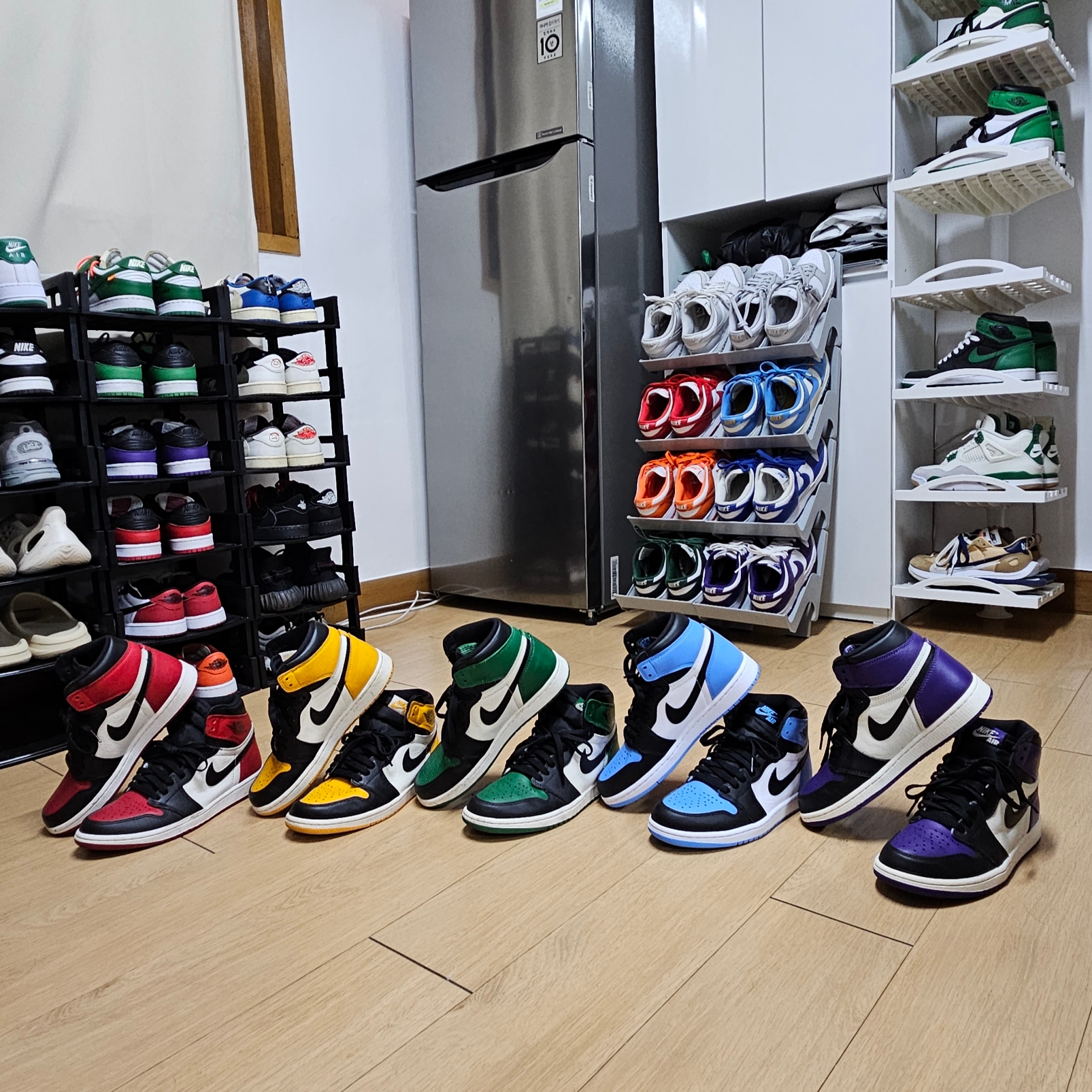 Jordan 1 Retro High OG Bred Toe, Jordan 1 Retro High OG Taxi 착용 스타일