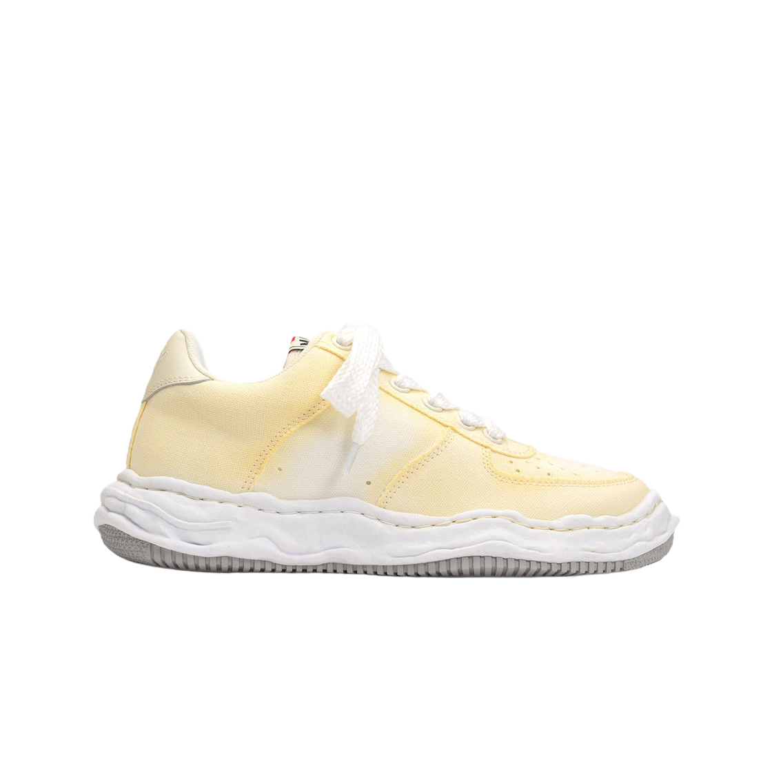 A12FW717-WHITE Maison Mihara Yasuhiro Wayne OG Sole Effect Canvas Low-top Sneakers White