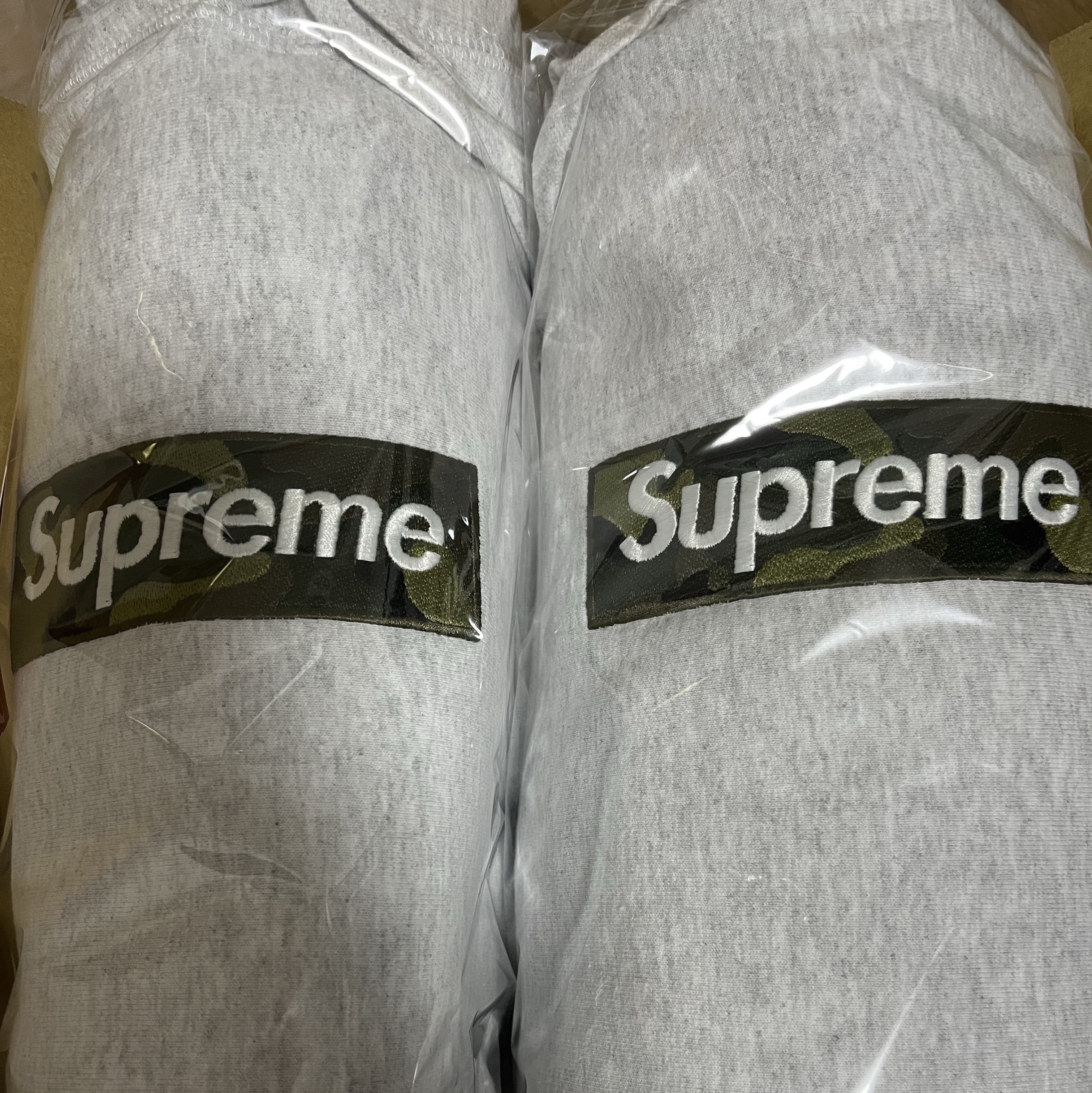 Supreme Box Logo Hooded Sweatshirt Ash Grey - 23FW 착용 스타일