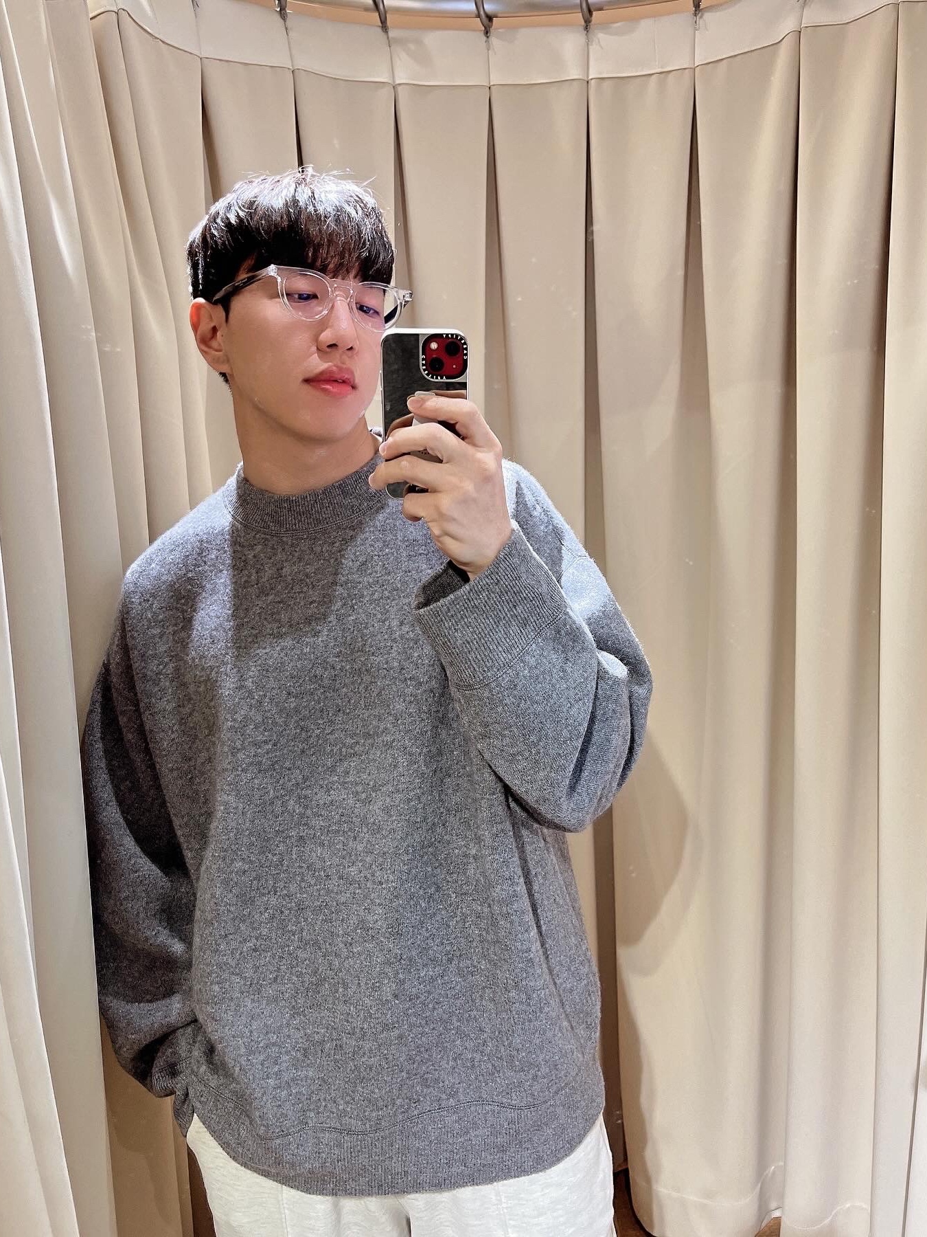 Gentle Monster x Maison Margiela MM009S Clear Black Gradient, Nike x Sacai Zoom Cortez SP White and University Red 착용 스타일 - 2
