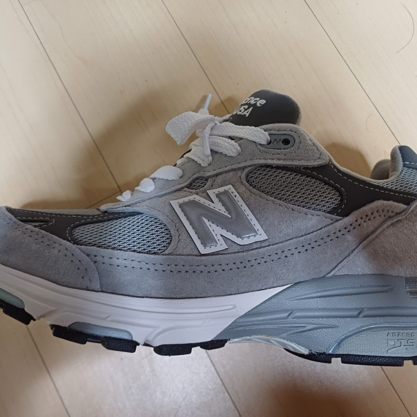 New Balance 993 Made in USA Grey - D Standard 착용 스타일 - 1