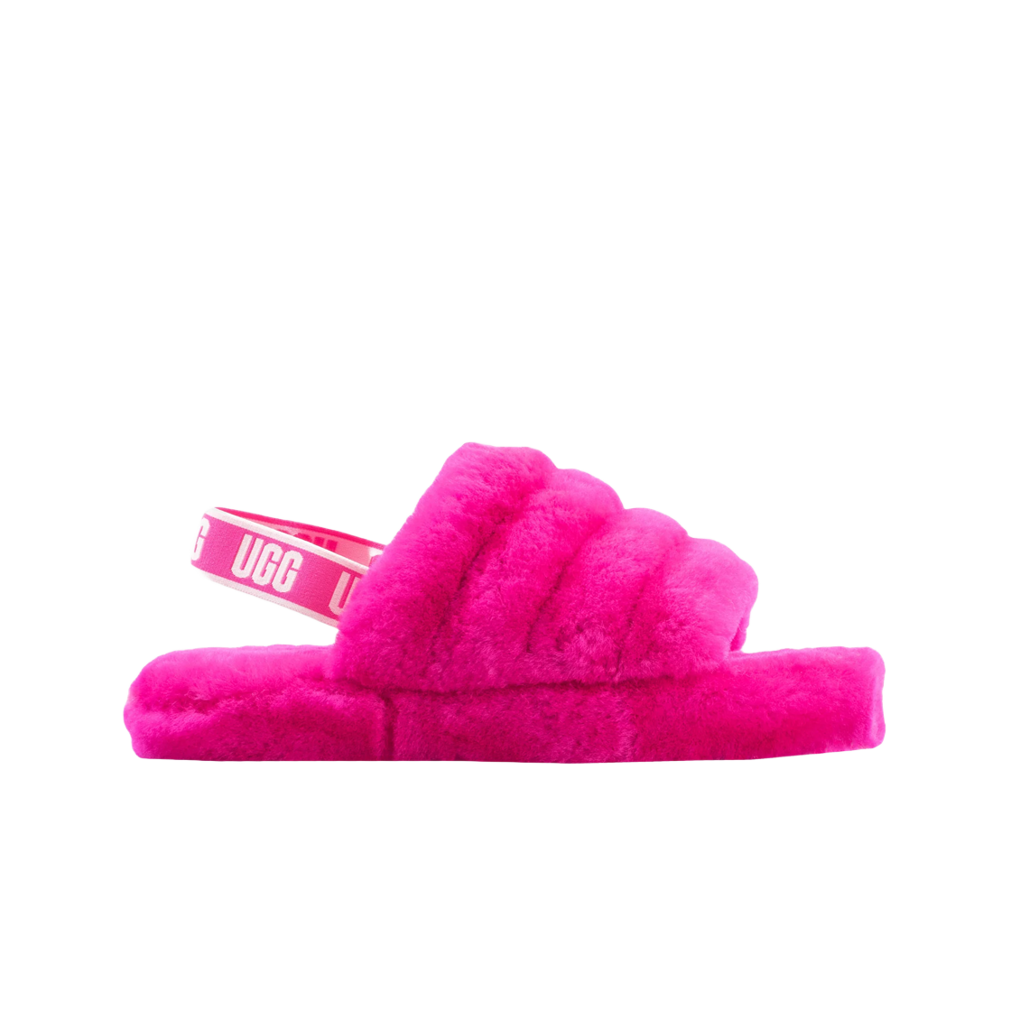 (키즈) 어그 플러프 예 슬라이드 락 로즈((Kids) UGG Fluff Yeah Slide Rock Rose)