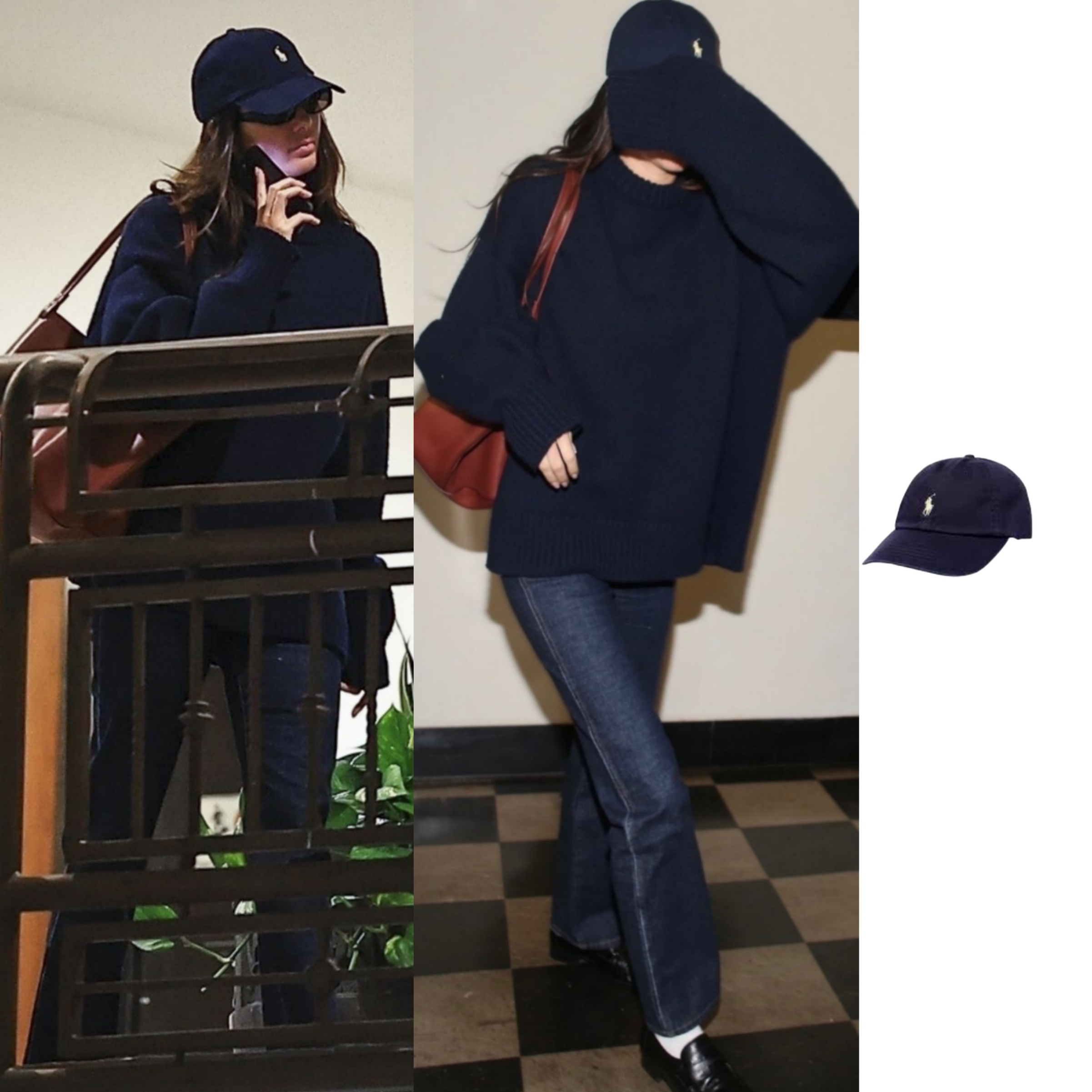 [30% 적립] Polo Ralph Lauren Cotton Chino Ball Cap Newport Navy 착용 스타일 - 1