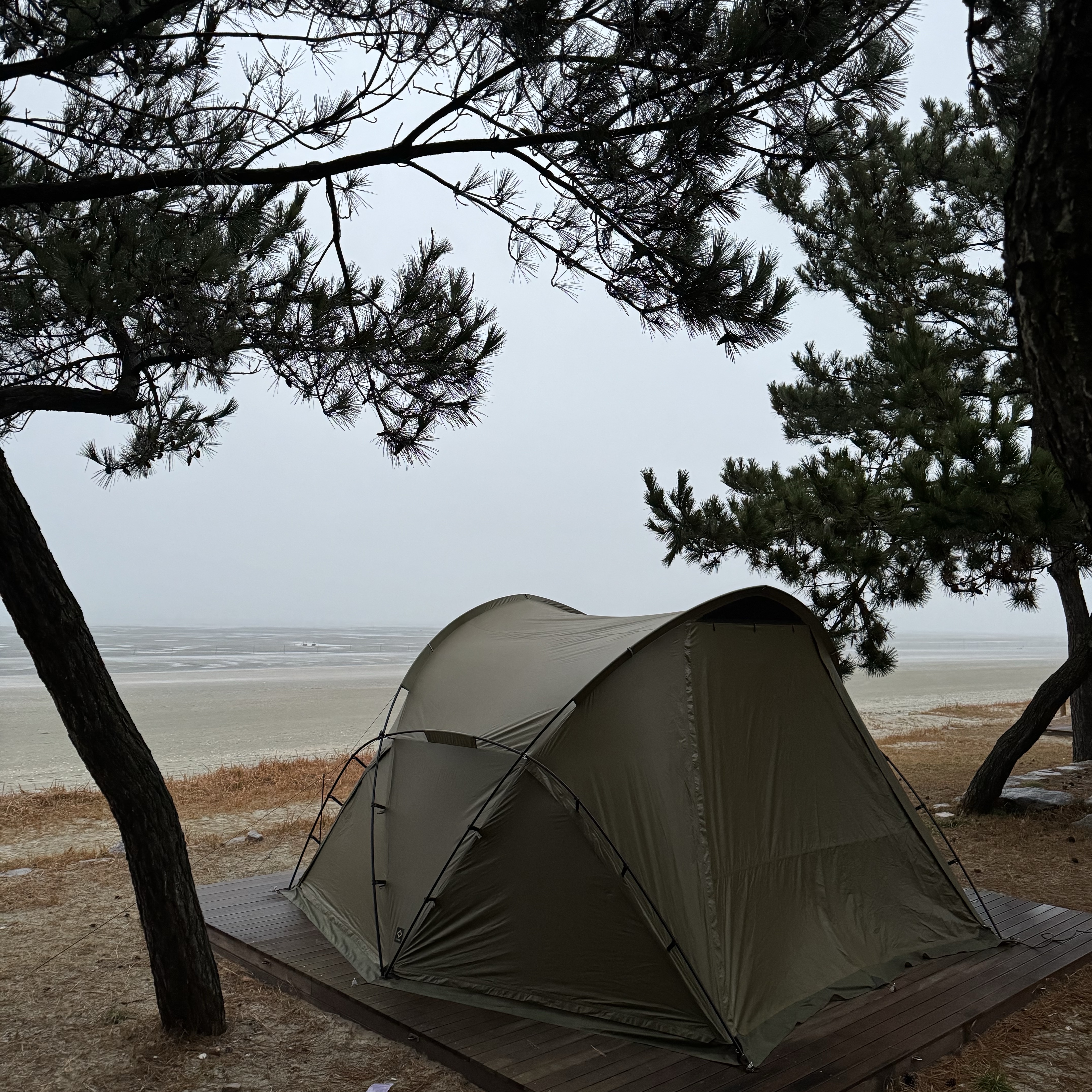 Helinox Tactical V-Tarp 4.0 R1 Coyote Tan 착용 스타일 - 1