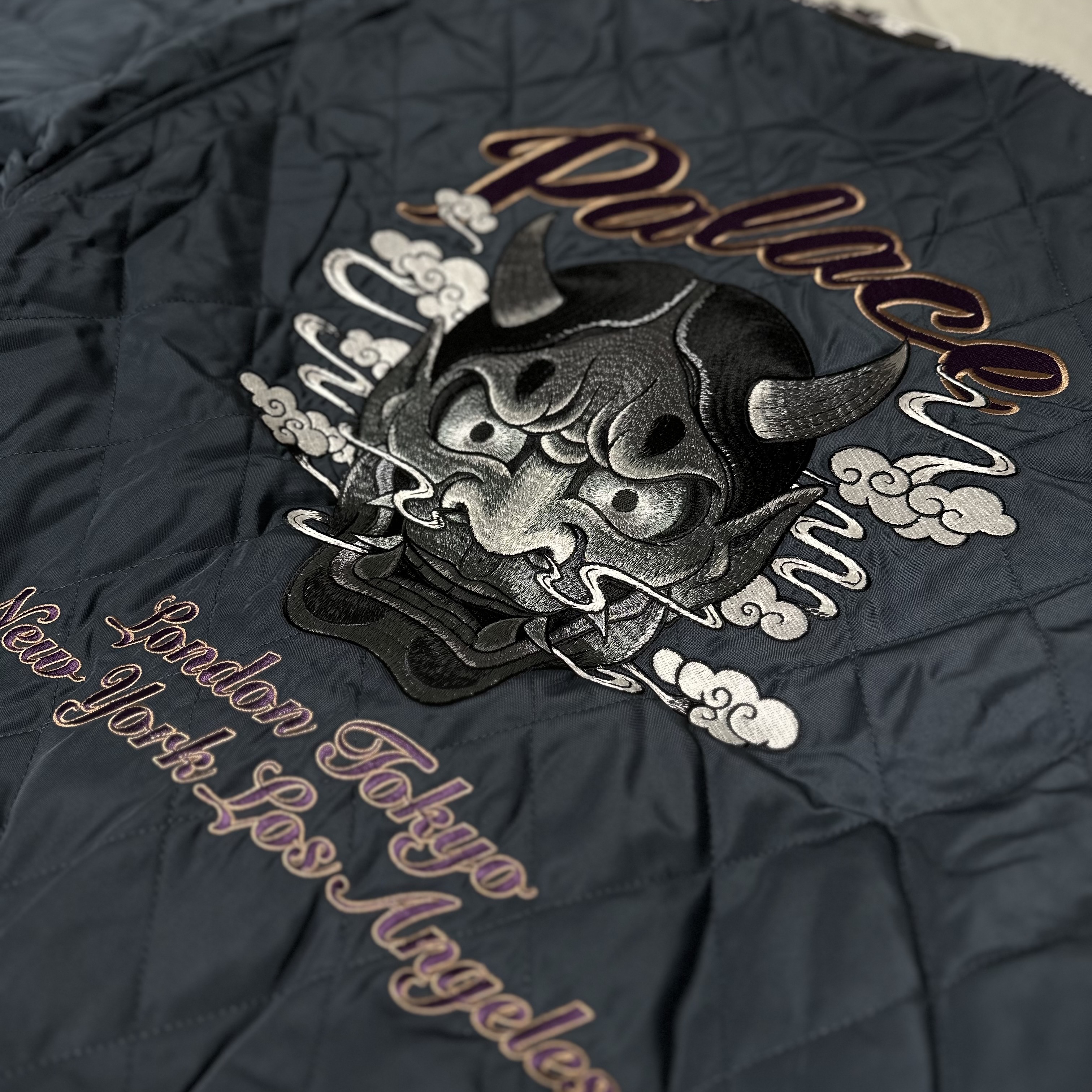 Palace Festival Bomber Jacket Black - 23FW 착용 스타일 - 4