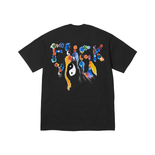 슈프림 음양 티셔츠 블랙 - 23FW