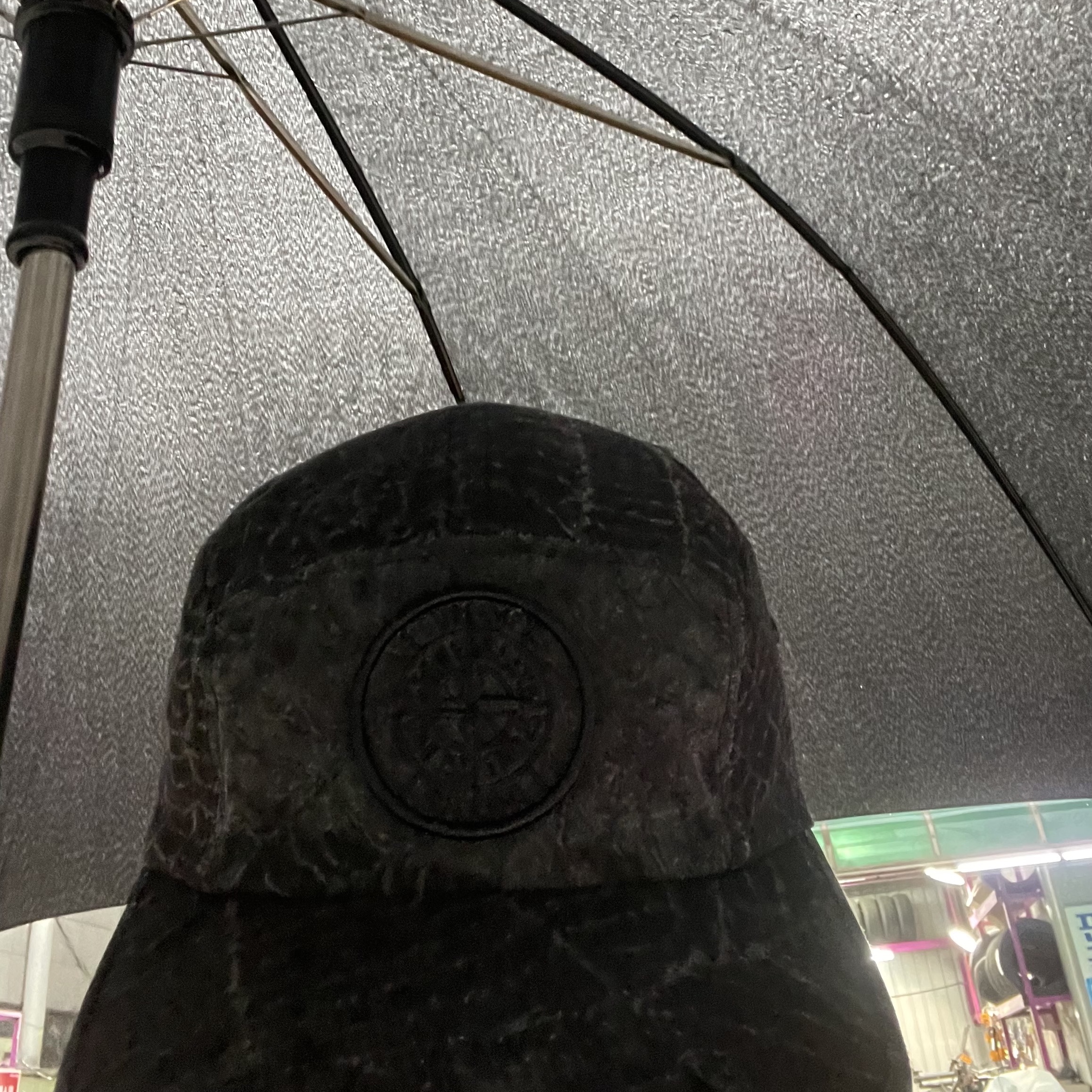 Supreme x Stone Island Camp Cap Black - 23FW 착용 스타일