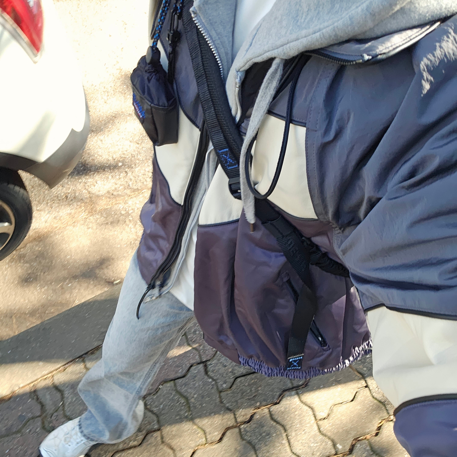Ader Error Mem Jumper Grey, Asics x Unaffected Gel-Kayano 14 Galaxy White 착용 스타일
