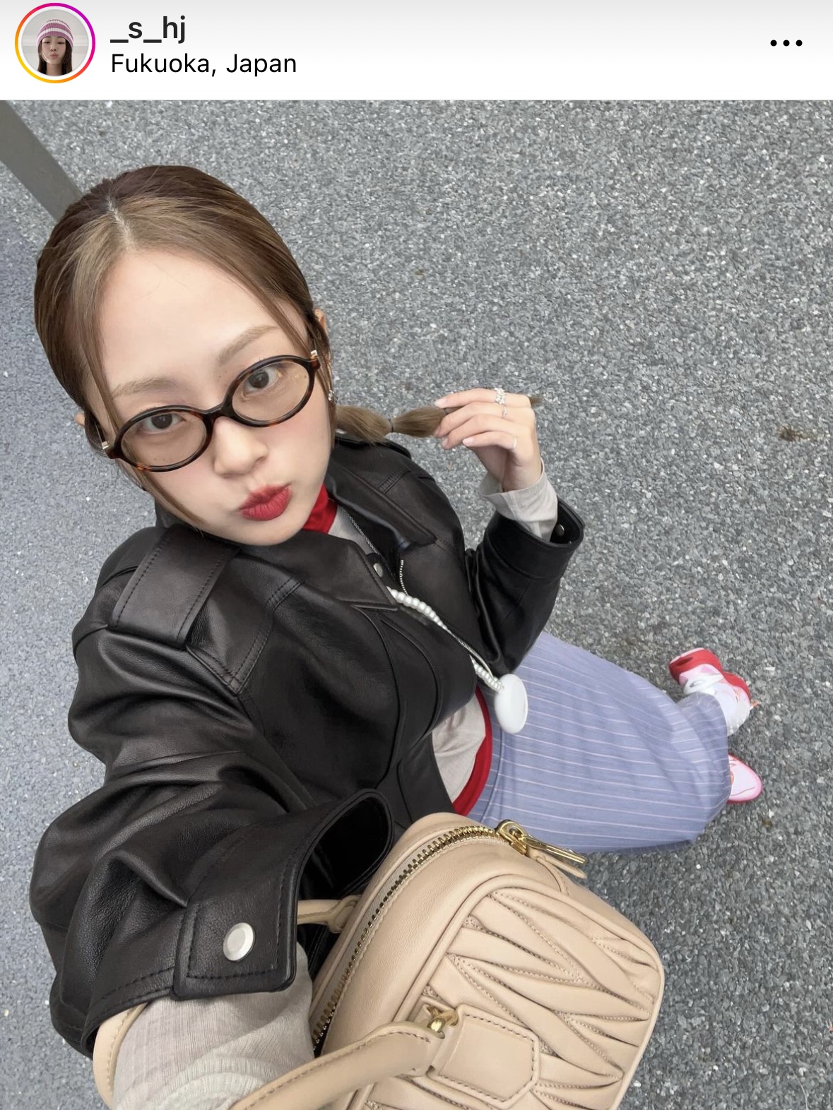 (W) Miu Miu Regard Sunglasses Blue Lenses Honey Tortoiseshell Acetate Standard fit 착용 스타일 - 2