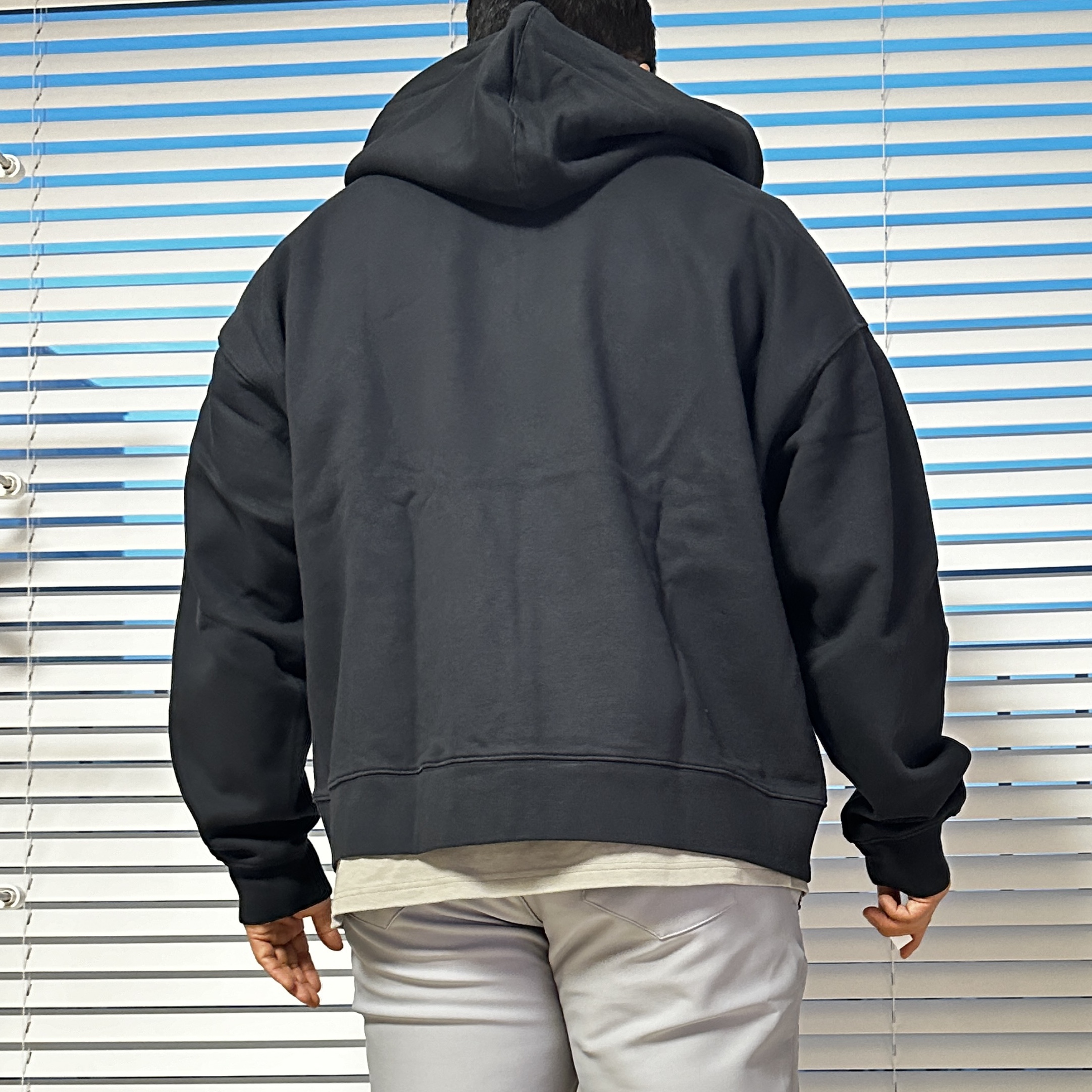 Nike x Stussy Reversible Jacket Black (FJ9153-010), Nike x Stussy Full Zip Washed Fleece Hoodie Black (FJ9175-010) 착용 스타일 - 4