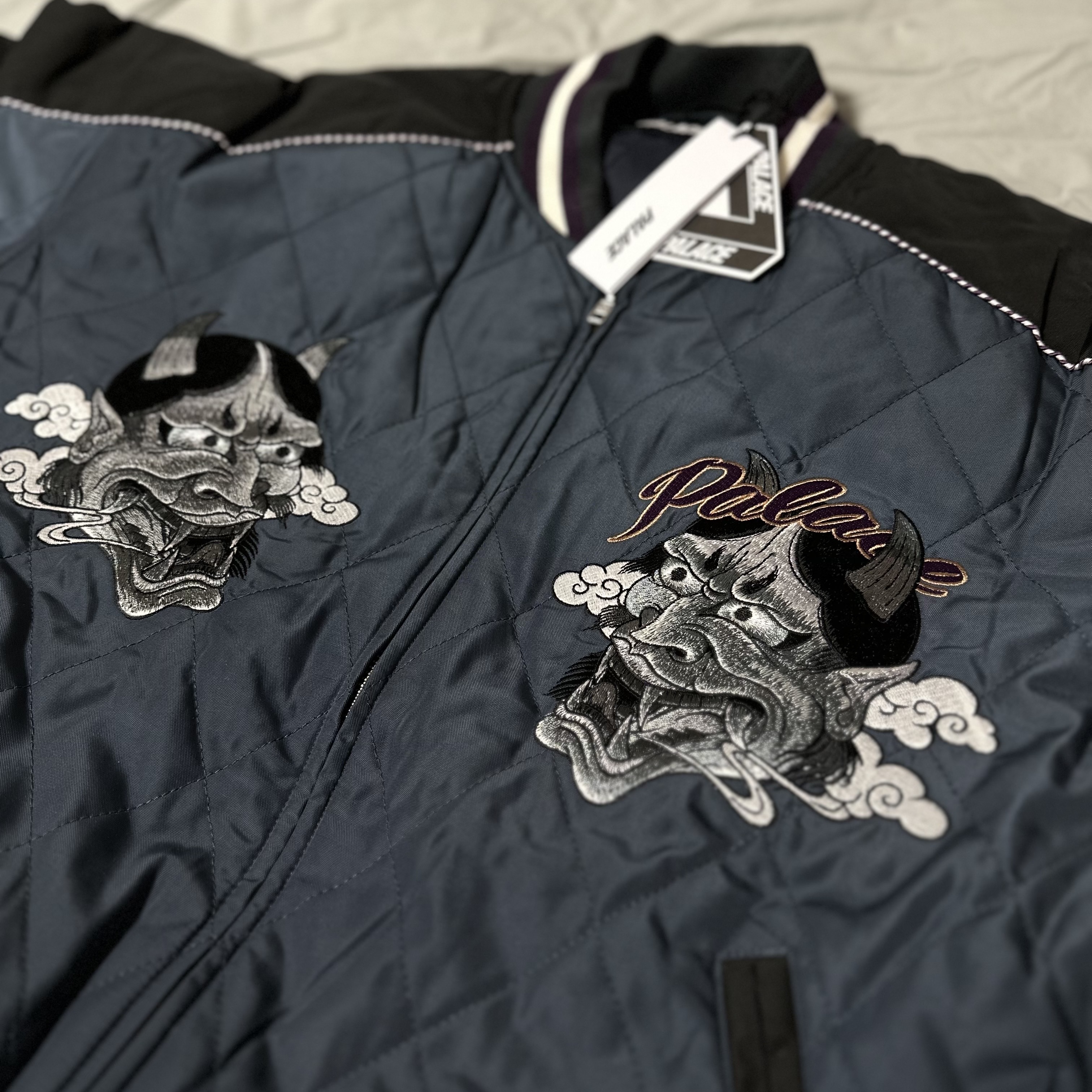 Palace Festival Bomber Jacket Black - 23FW 착용 스타일 - 3