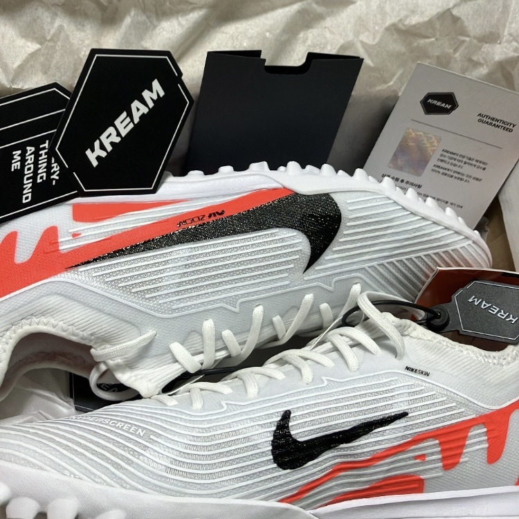 Nike Zoom Mercurial Vapor 15 Pro TF Bright Crimson White 착용 스타일