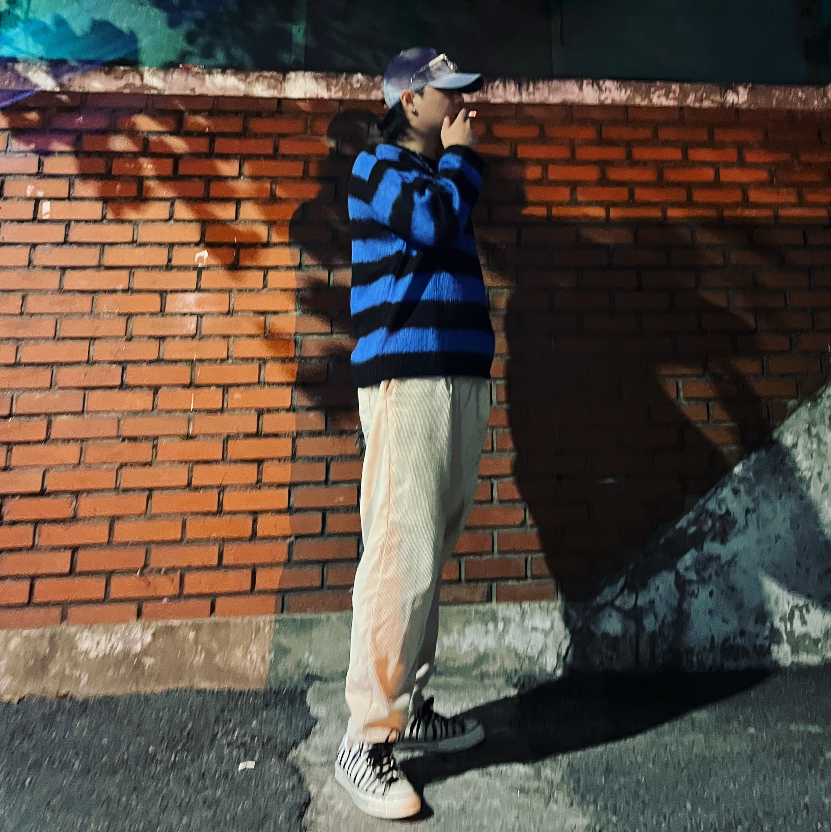 Converse Chuck 70 Ox Archive Print Zebra Black, The Museum Visitor Wire Ball Cap Washed Blue 착용 스타일