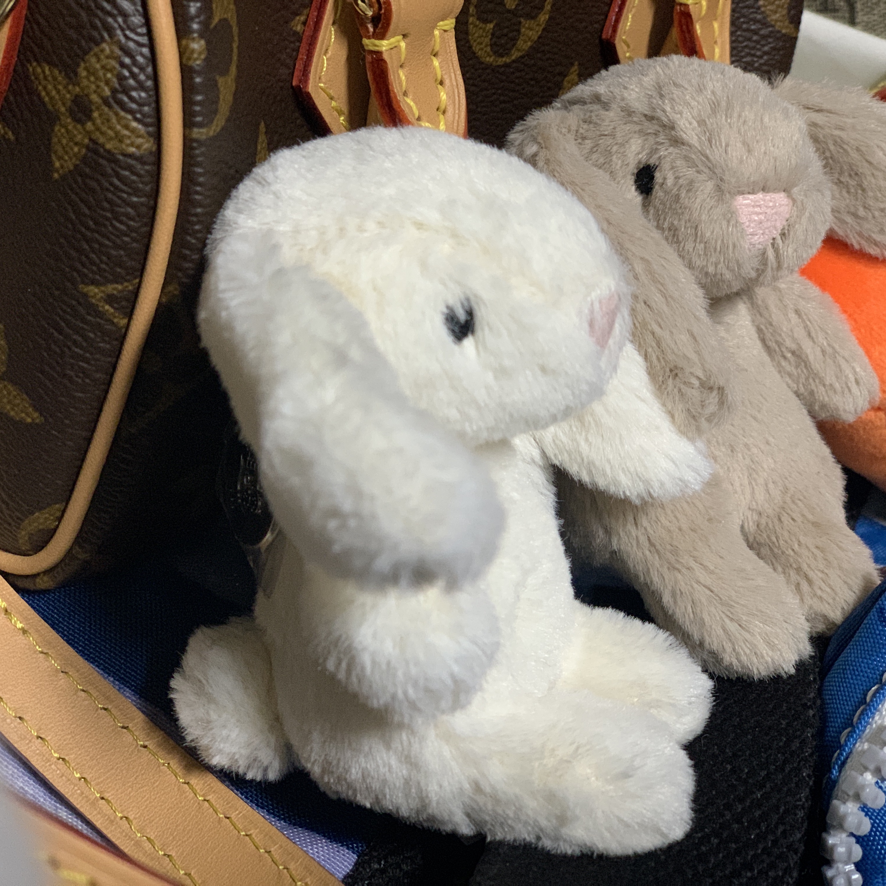 Jellycat Bashful Bunny Bag Charm Cream, Jellycat Bashful Bunny Bag Charm Beige 착용 스타일 - 4
