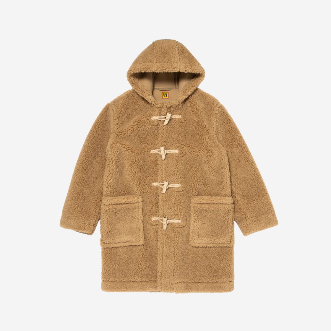 HUMAN 生まれ変わら MADE ❤️ WOOL BOA FLEECE DUFFLE COAT