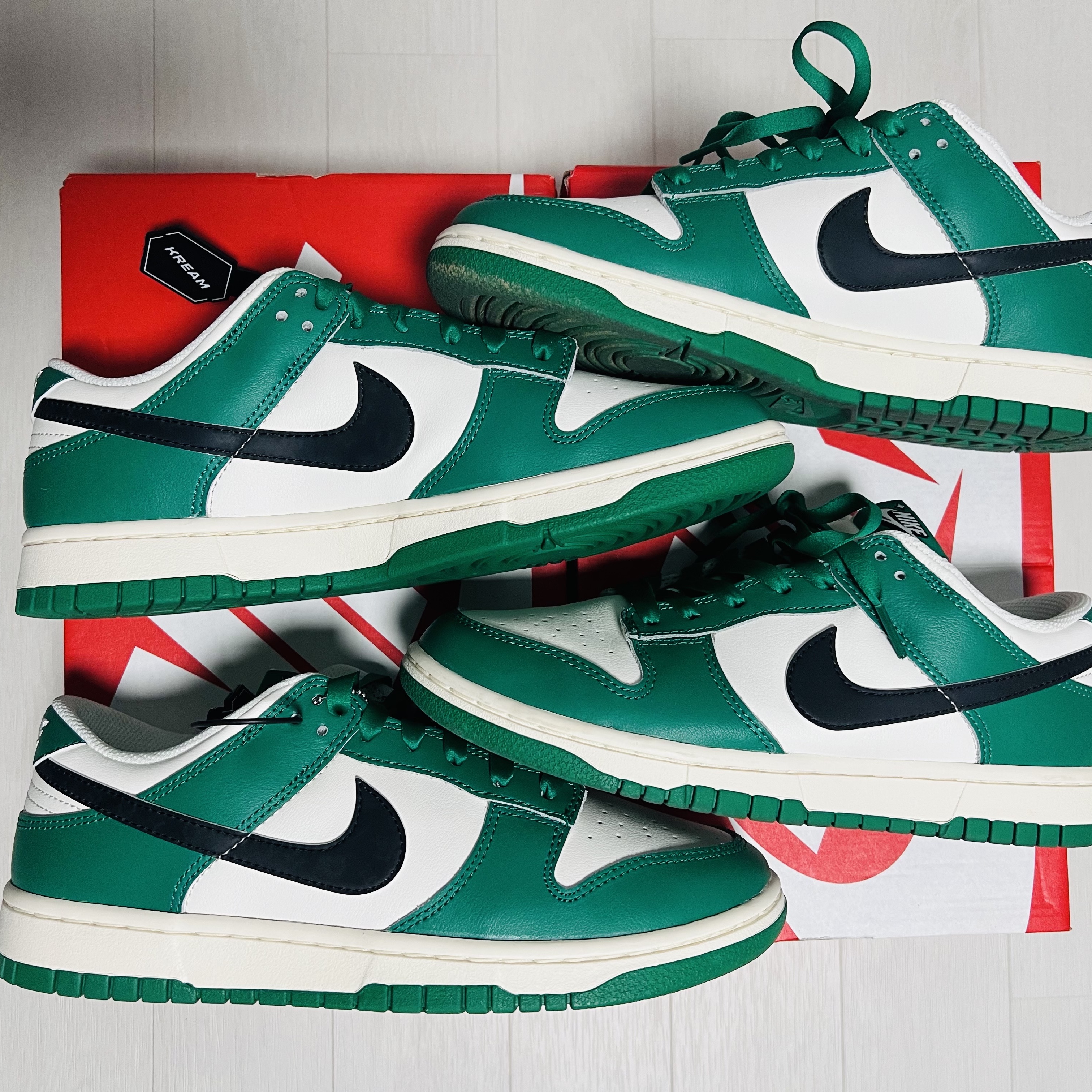 Nike Dunk Low Retro SE Jackpot Malachite 착용 스타일 - 2