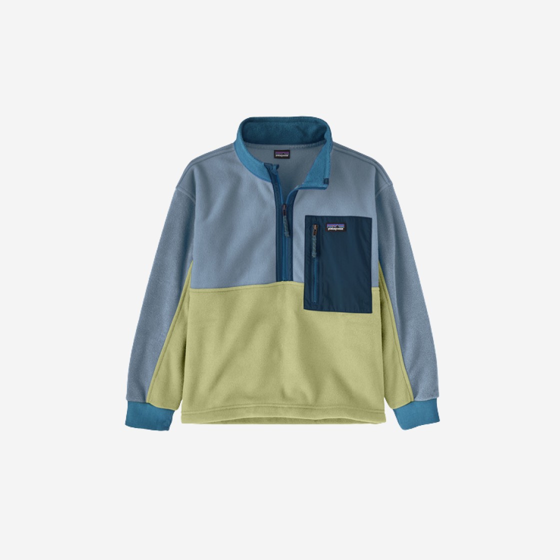 (Kids) Patagonia Microdini Half Zip Fleece Pullover Light Plume Grey 상세 이미지 1