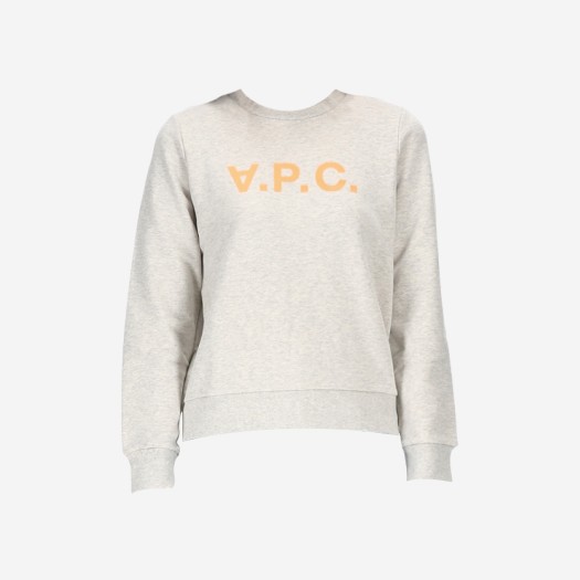 (W) 아페쎄 VPC 바이컬러 스웨트셔츠 헤더 에크루 오렌지