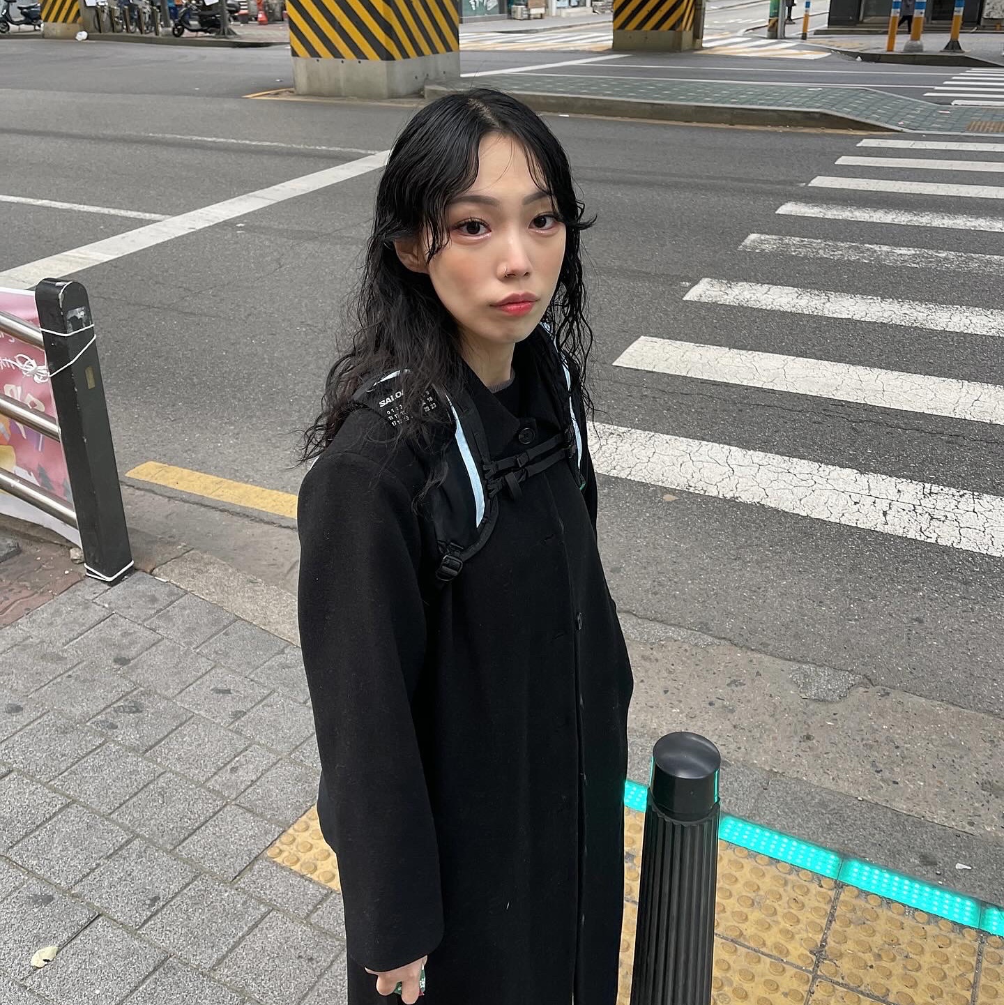 Salomon x MM6 Maison Margiela XT-15 Black 착용 스타일 - 1
