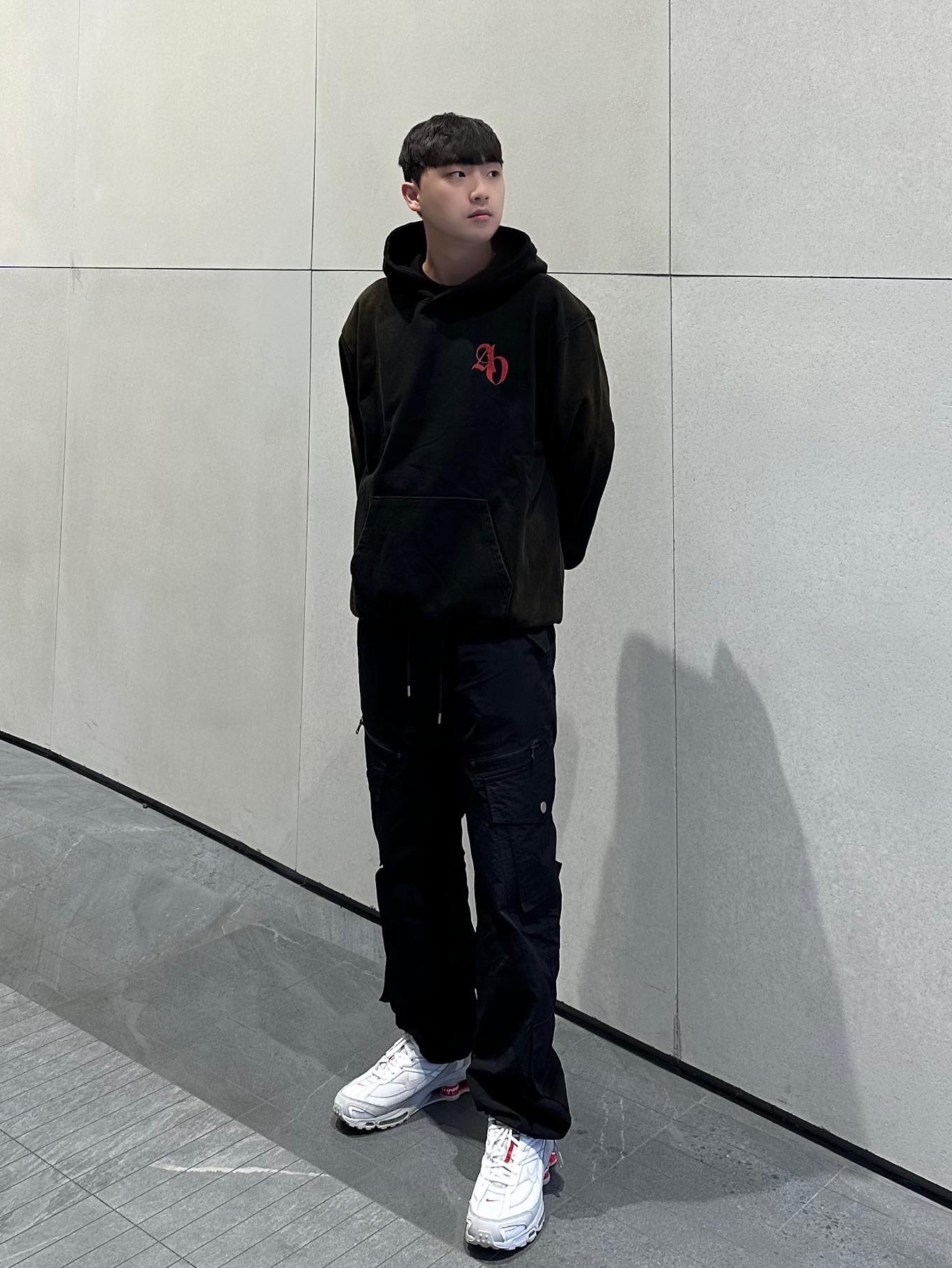 Nike x Supreme Shox Ride 2 SP White 착용 스타일