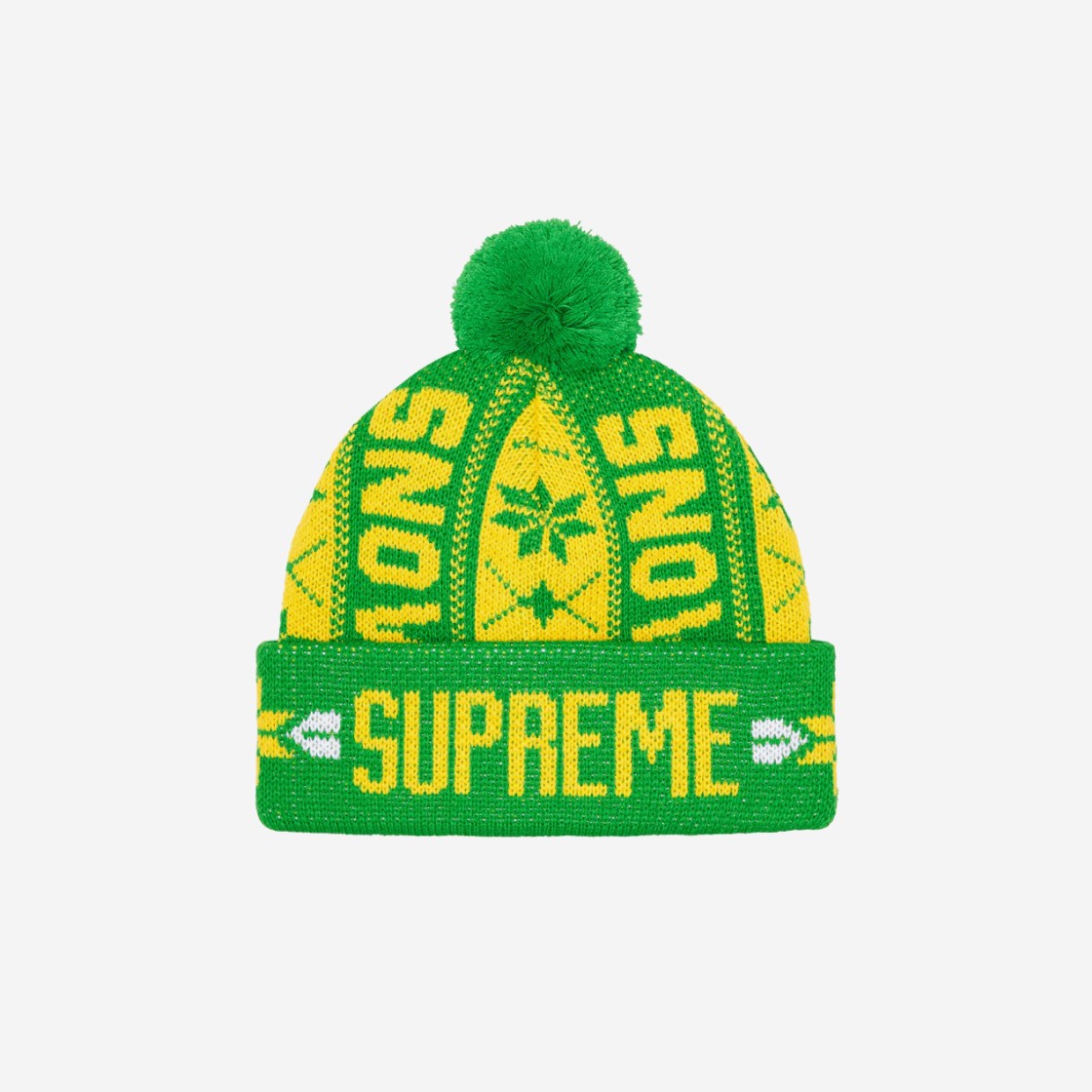 Supreme Snow Beanie Green - 23FW 상세 이미지 1