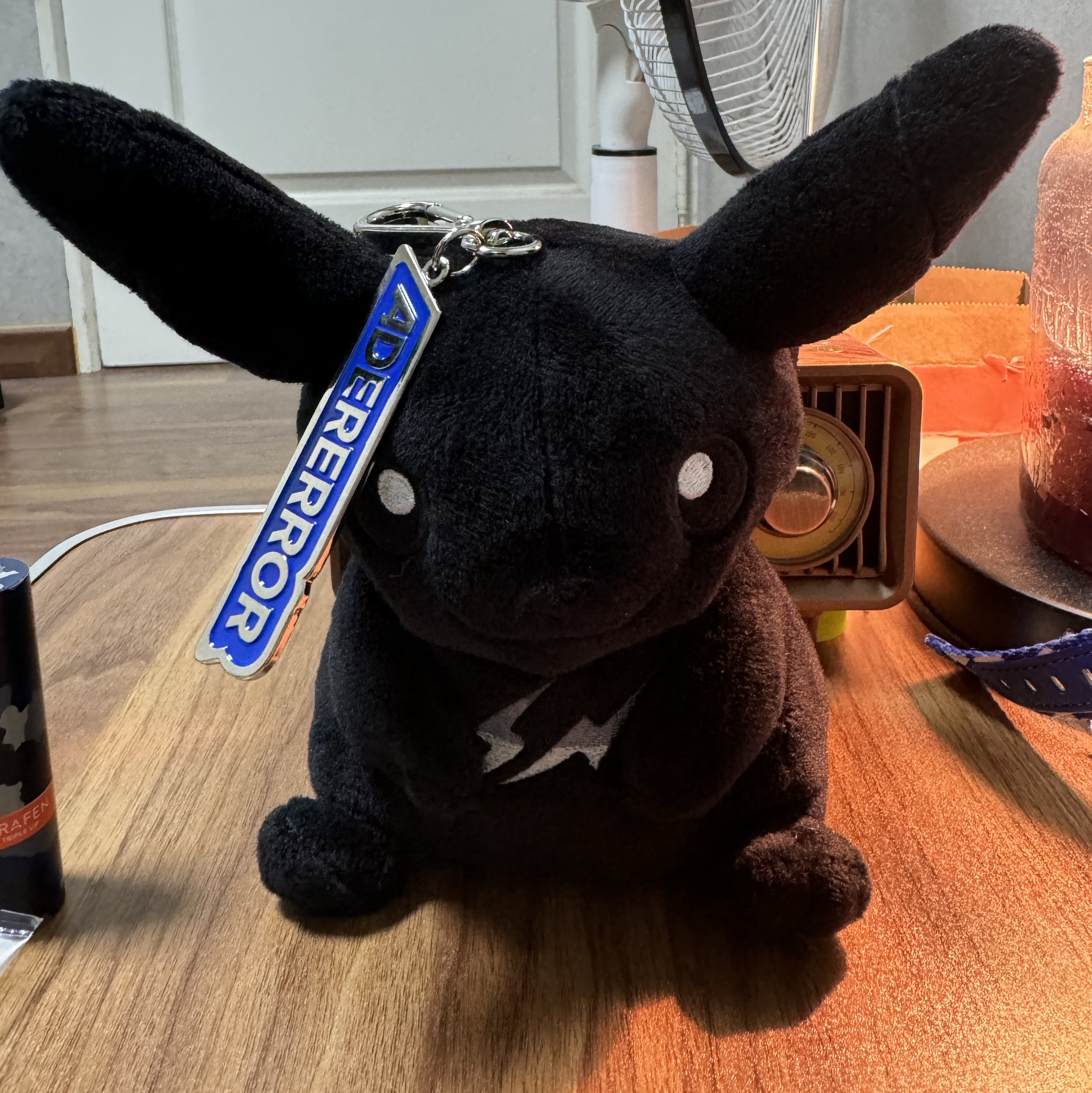 Fragment x Pokemon INN Thunderbolt Project TBP Plush Pikachu M Black 착용 스타일