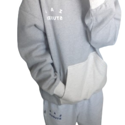 IAB Studio Sweatpants Light Gray, IAB Studio Hoodie Dual Gray 착용 스타일