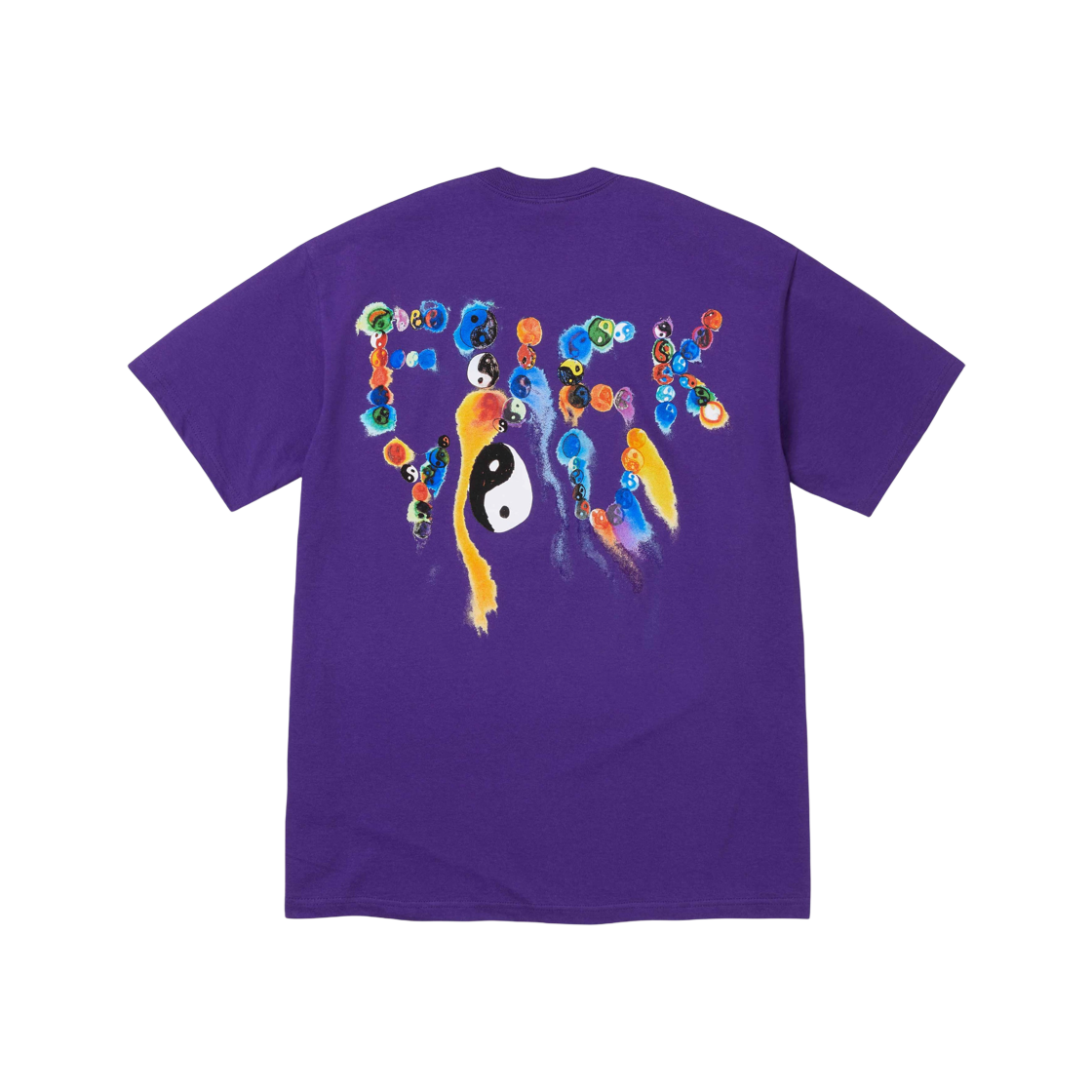 Supreme Ying Yang T-Shirt Purple - 23FW 상세 이미지 1