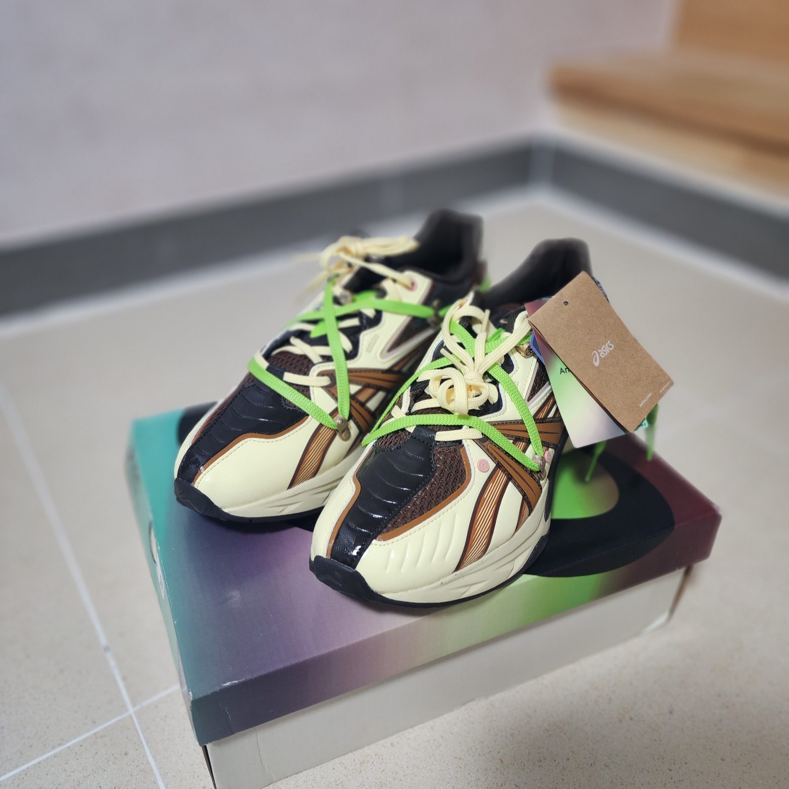 Asics x Andersson Bell HN2-S Protoblast Butter 착용 스타일