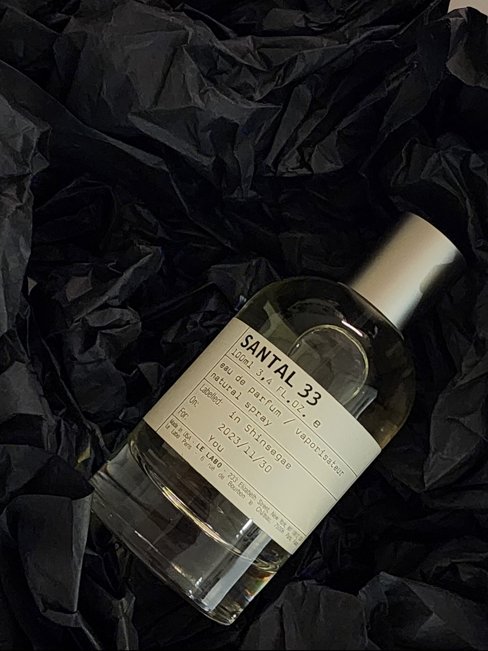 Le Labo Santal 33 Eau De Parfum 100ml 착용 스타일