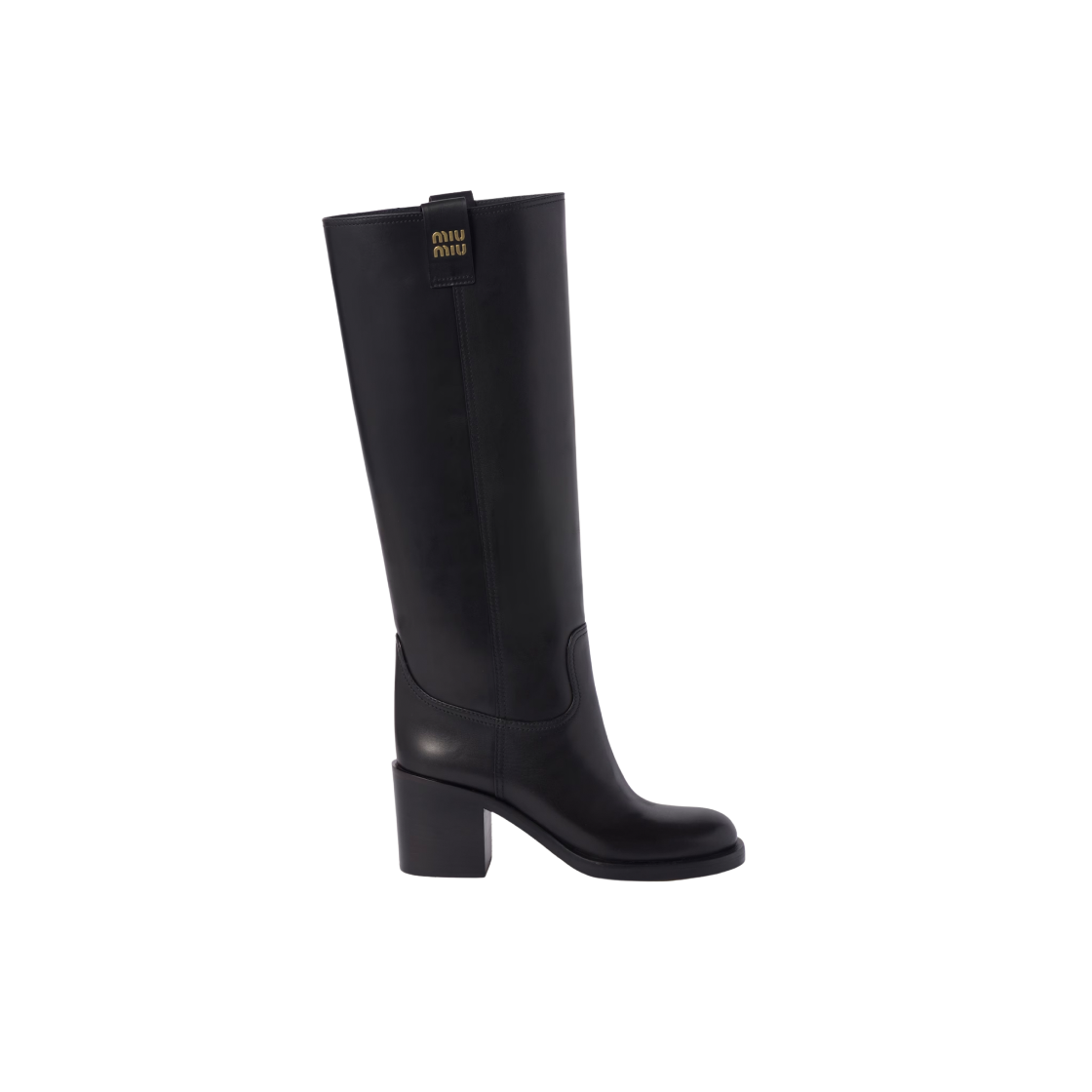 (W) 미우 미우 레더 부츠 블랙