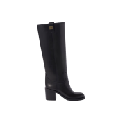 (W) Miu Miu Leather Boots Black