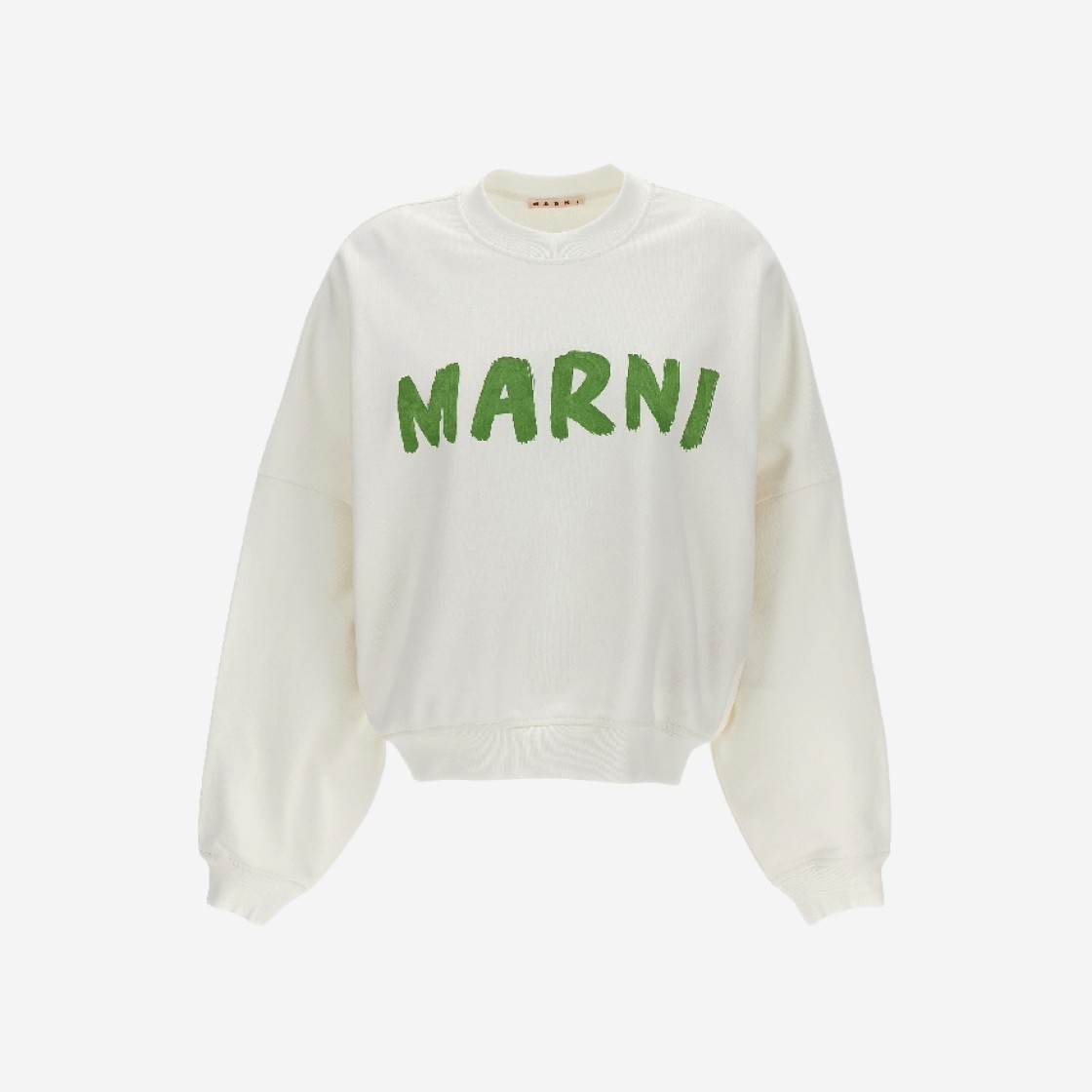 (W) Marni Print Bio Cotton Sweatshirt Natural White 상세 이미지 1