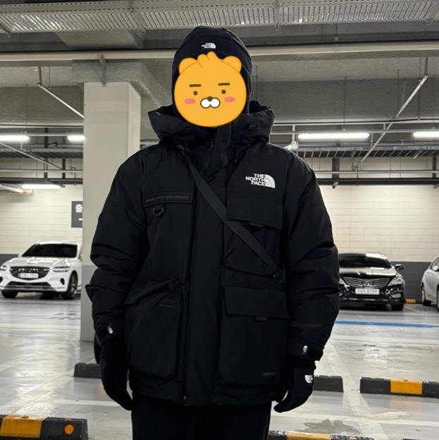 The North Face Fleece Earmuff Beanie Black 착용 스타일 - 2