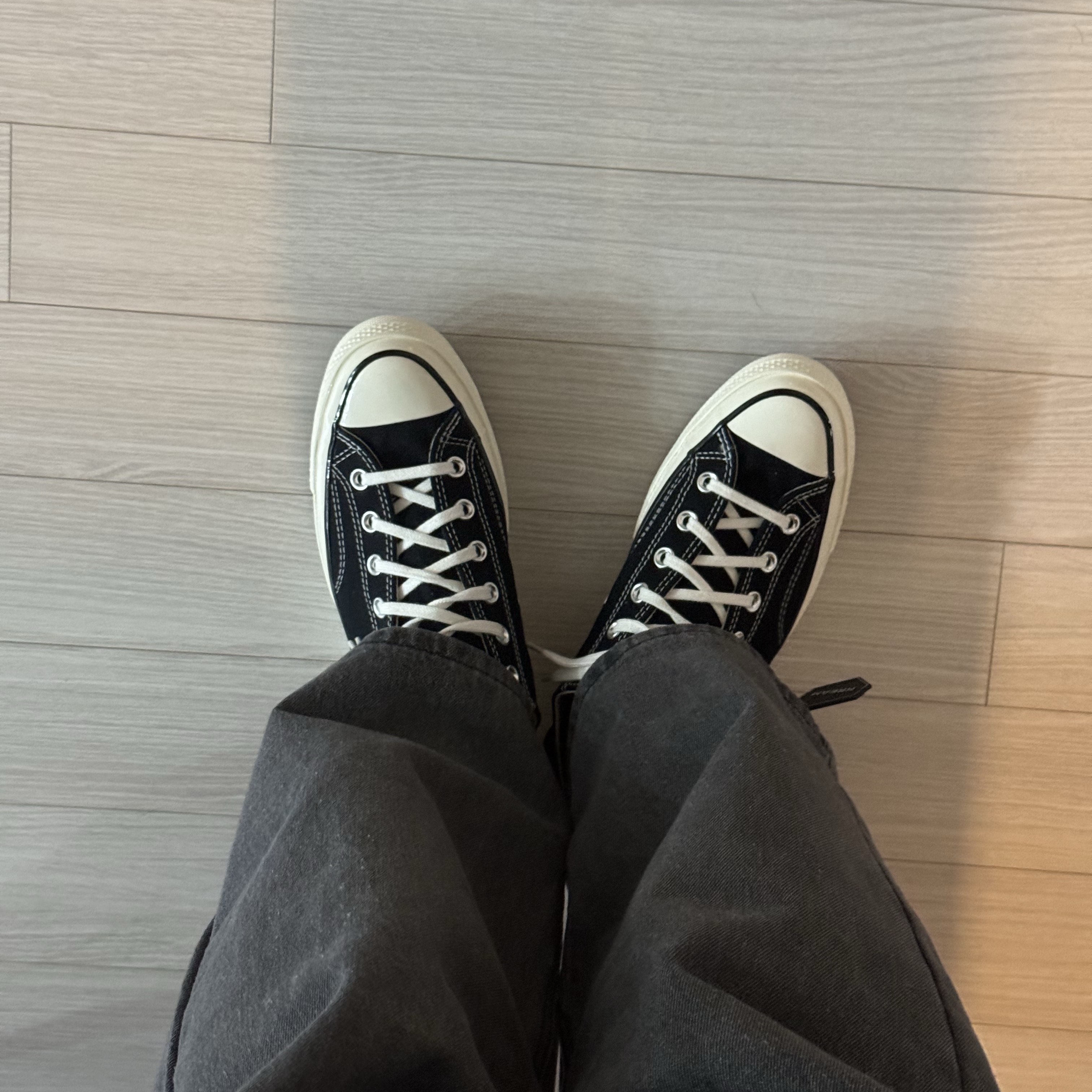 Converse Chuck 70 Ox Black - Standard 착용 스타일 - 2